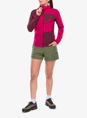 Ženska softshell jakna La Sportiva Freeway Wind Jacket - azalea/redwood