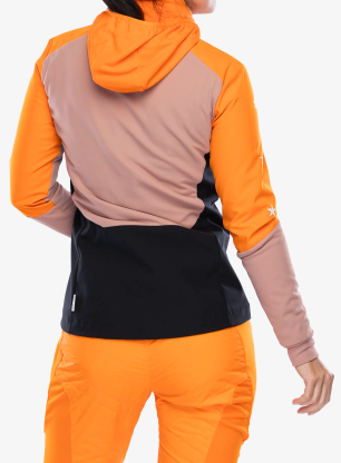 Ženska softshell jakna Maloja Nesha - orange sun multi
