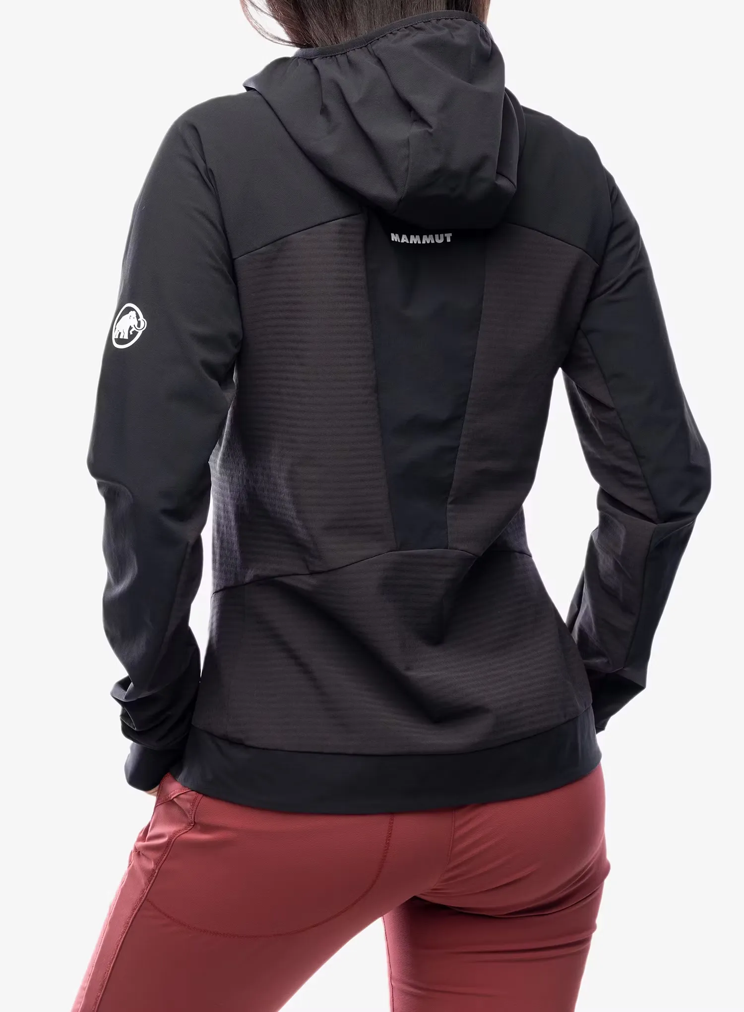 Ženska softshell jakna Mammut Aenergy SO Hybrid Hooded Jacket - black