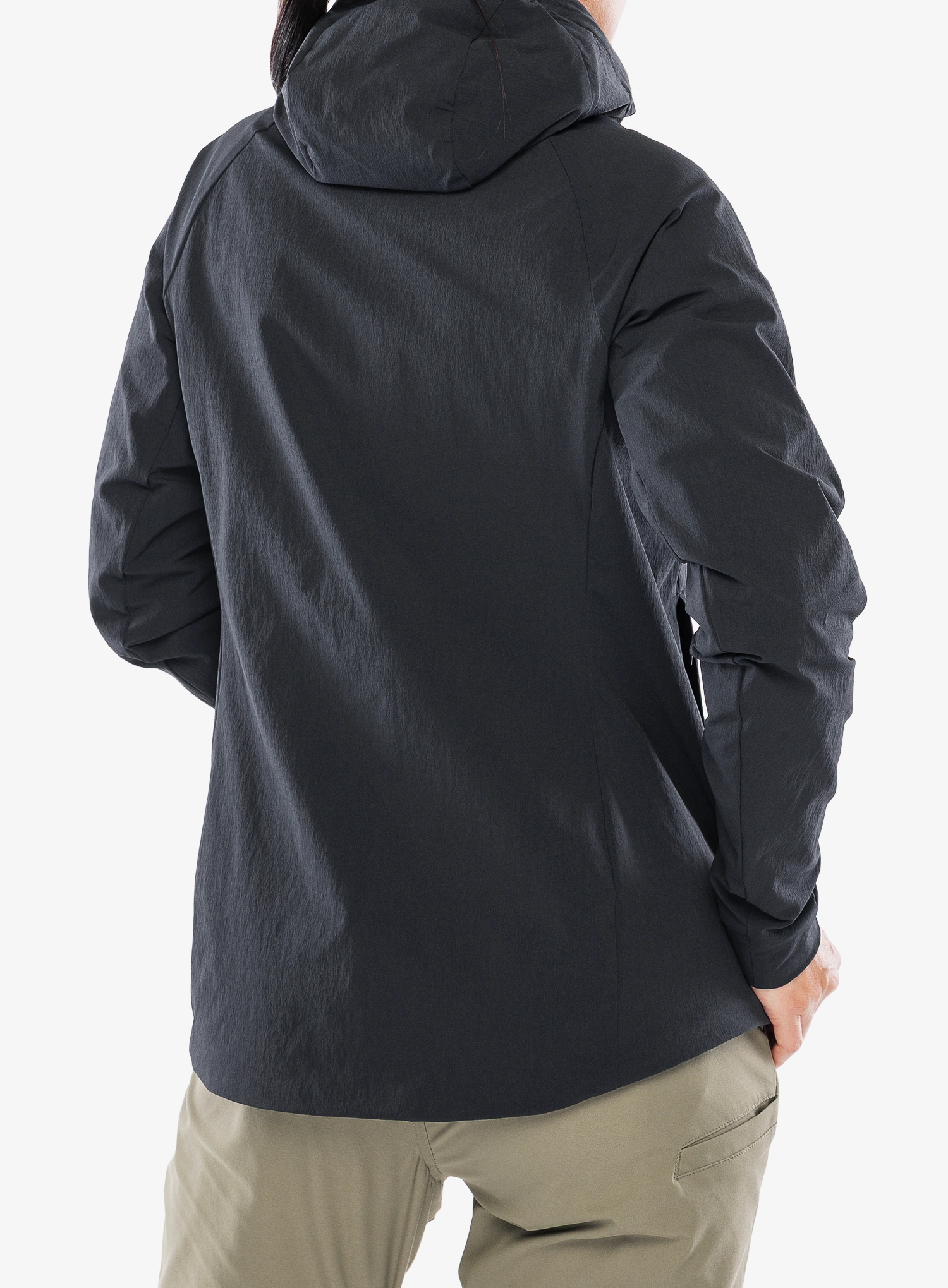 Ženska softshell jakna Montane Khamsin Hoodie - black