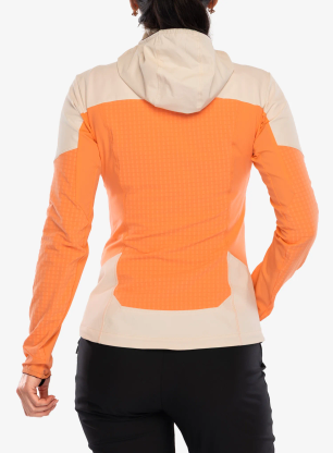 Ženska softshell jakna Montura Seed Hooded Jacket - melon/shell