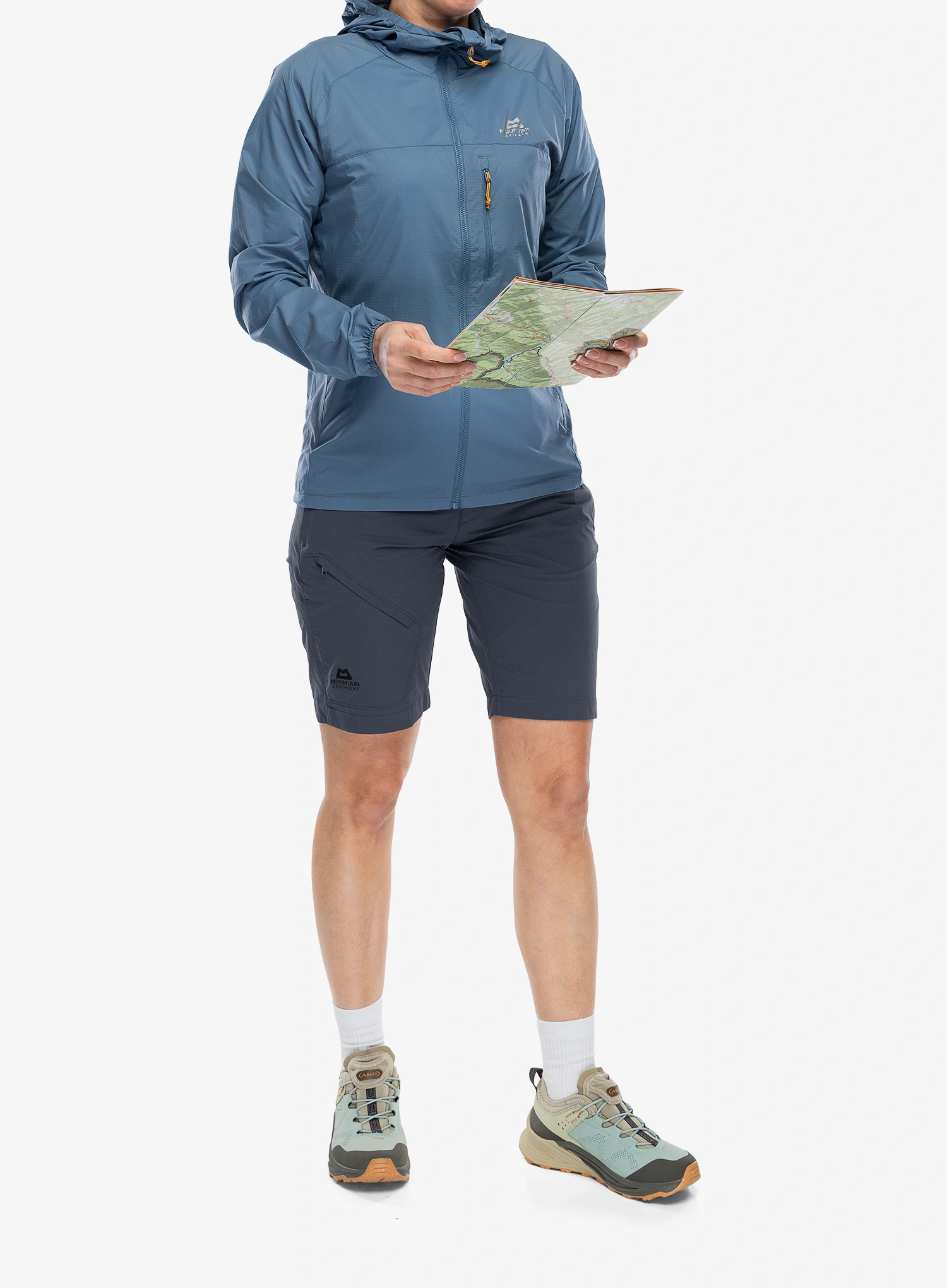 Ženska softshell jakna Mountain Equipment Aerofoil Hooded Jacket - stellar blue