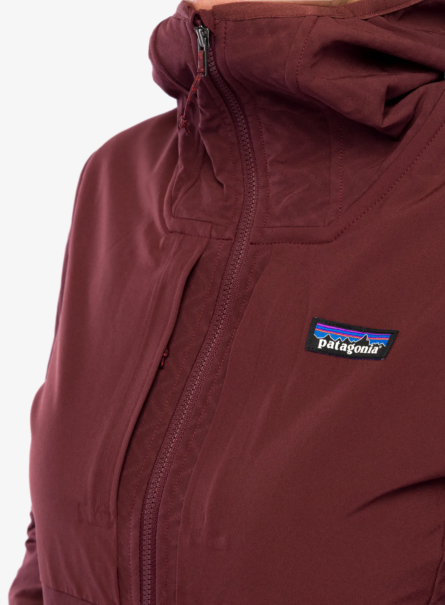 Ženska softshell jakna Patagonia R2 CrossStrata Hoody - dark ruby