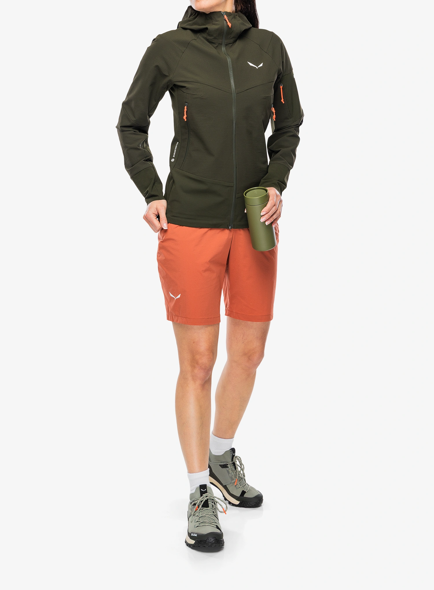 Ženska softshell jakna Salewa Agner Dst Jacket - dark olive