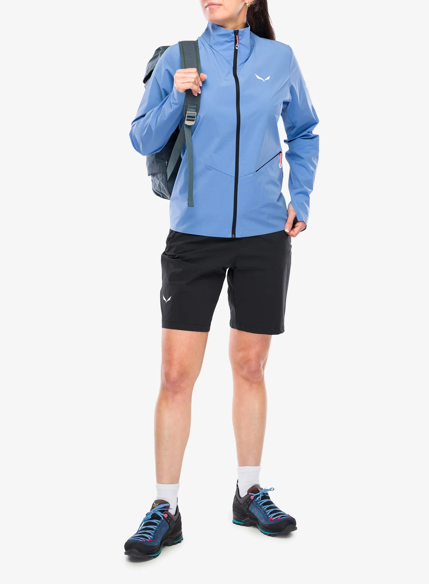 Ženska softshell jakna Salewa Pedroc Dst Light Jacket - morning blue