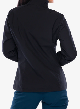 Ženska softshell jakna Vaude Hurricane Jacket IV - black/black