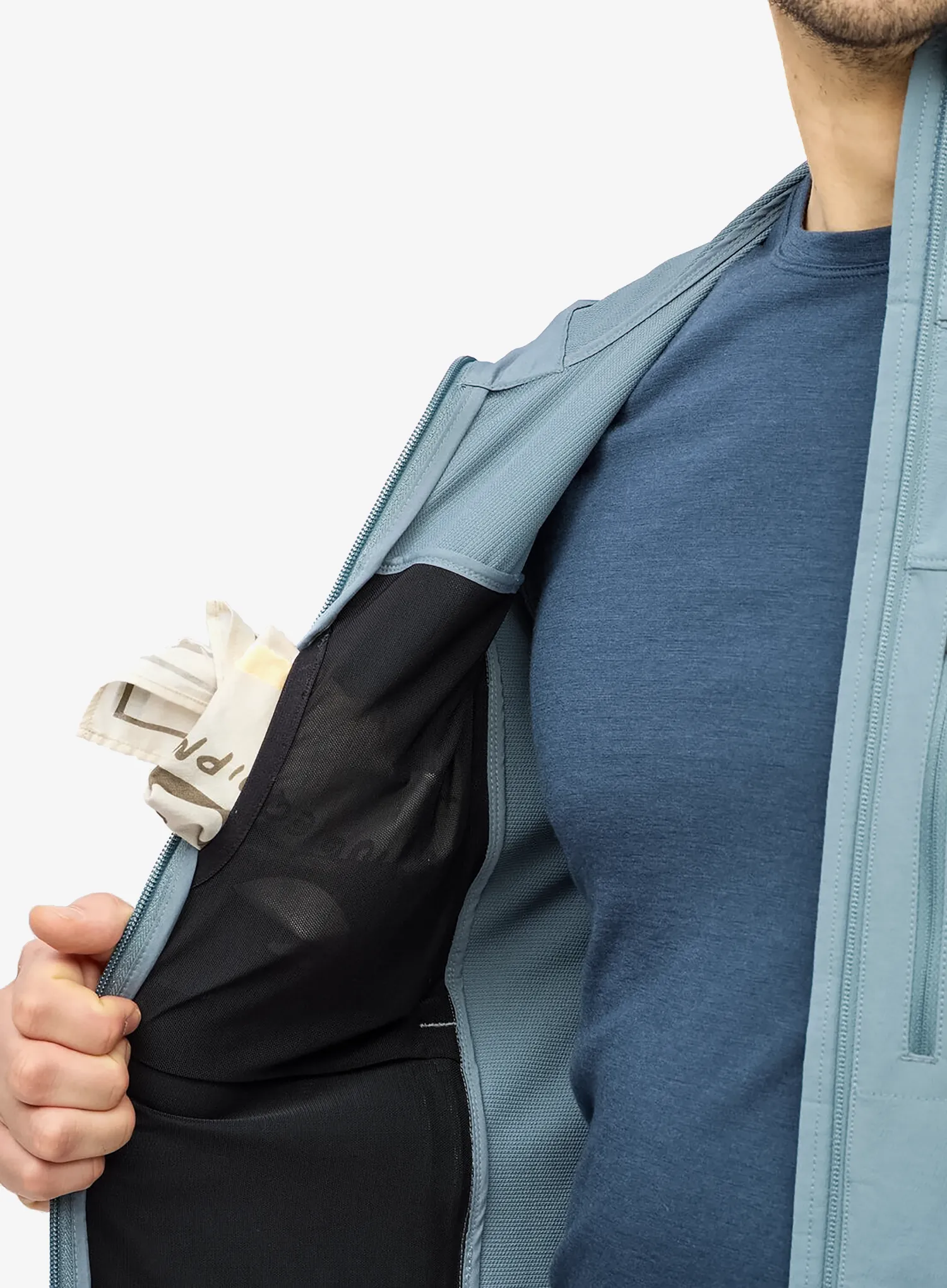 Softshell jakna Fjallraven Bergtagen Stretch Jacket - nimbus blue
