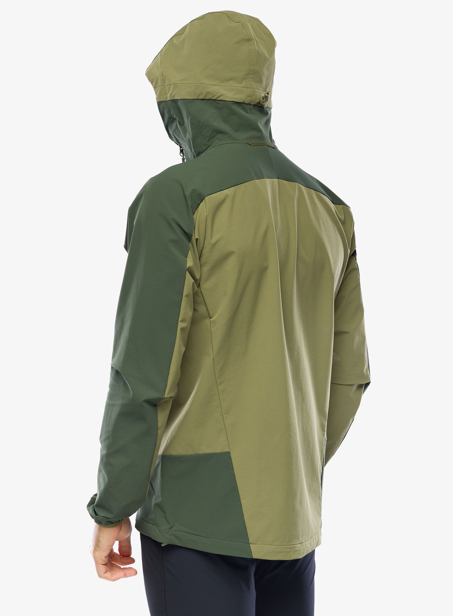 Softshell jakna Haglofs Moran Softshell Hood - olive green/seaweed green