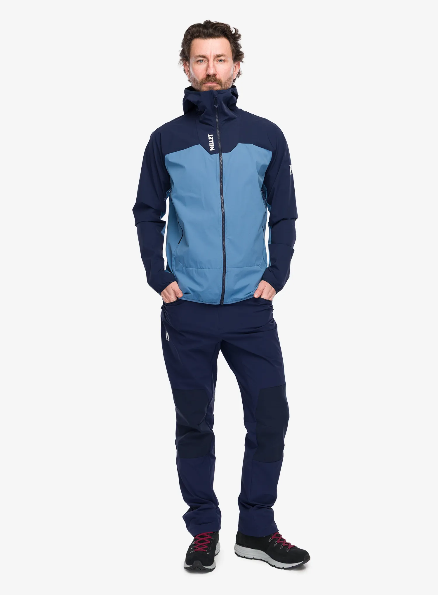 Softshell jakna Millet Kamet Xcs Light Hoodie - coronet blue/saphir