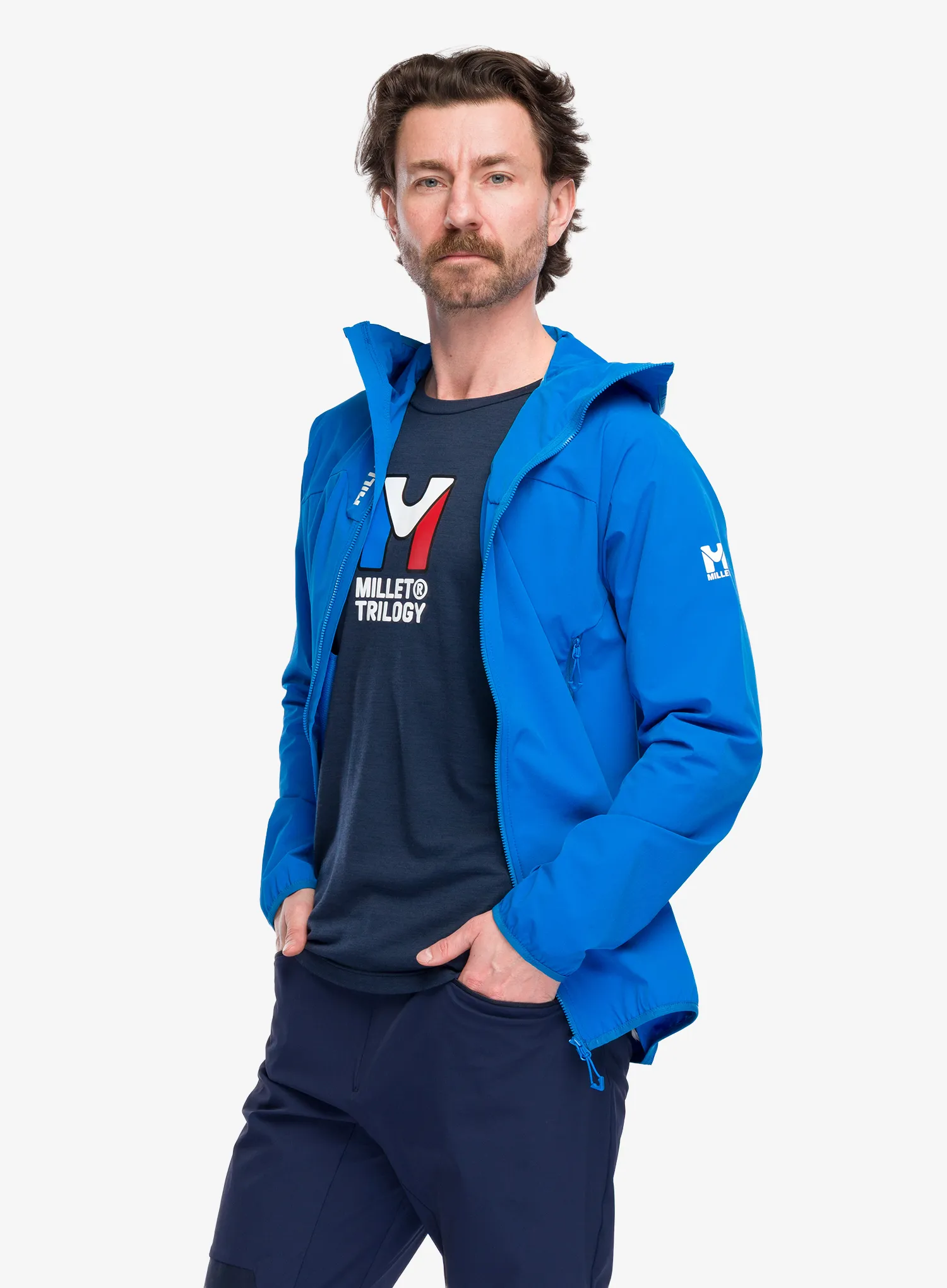 Softshell jakna Millet Kamet Xcs Light Hoodie - icon blue