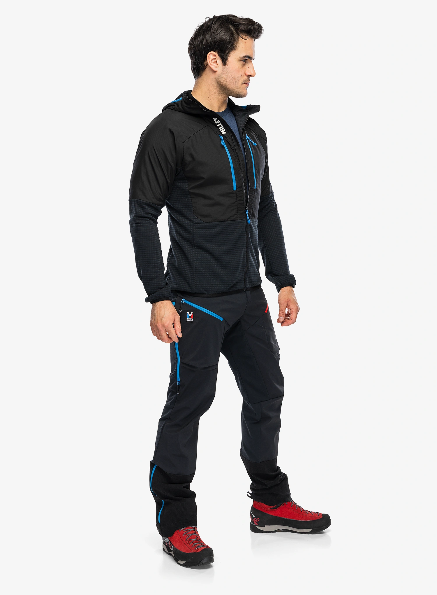 Softshell jakna Millet Parmelan Hybrid Hoodie - black/noir