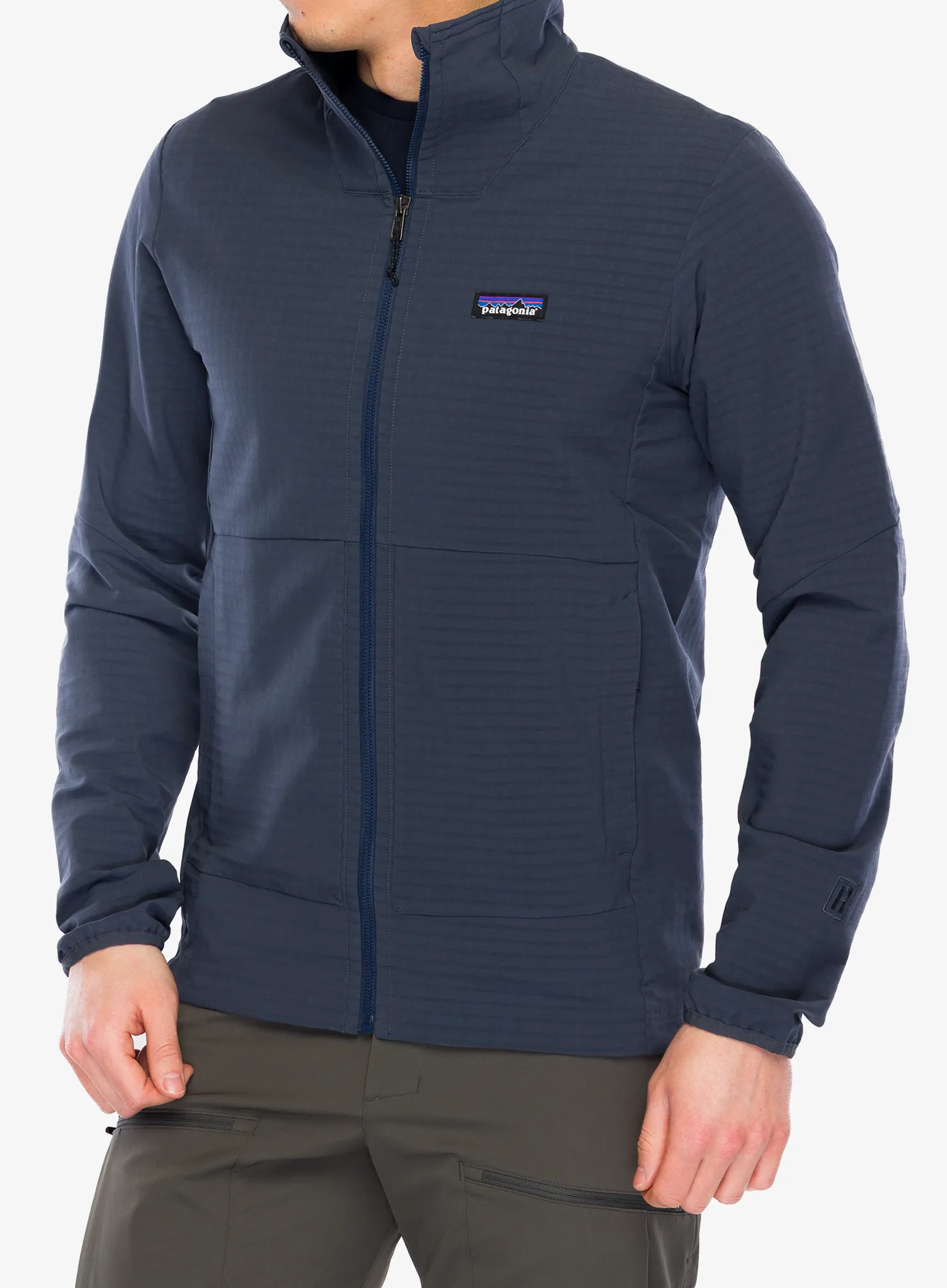 Softshell jakna Patagonia R1 TechFace Jacket - smolder blue