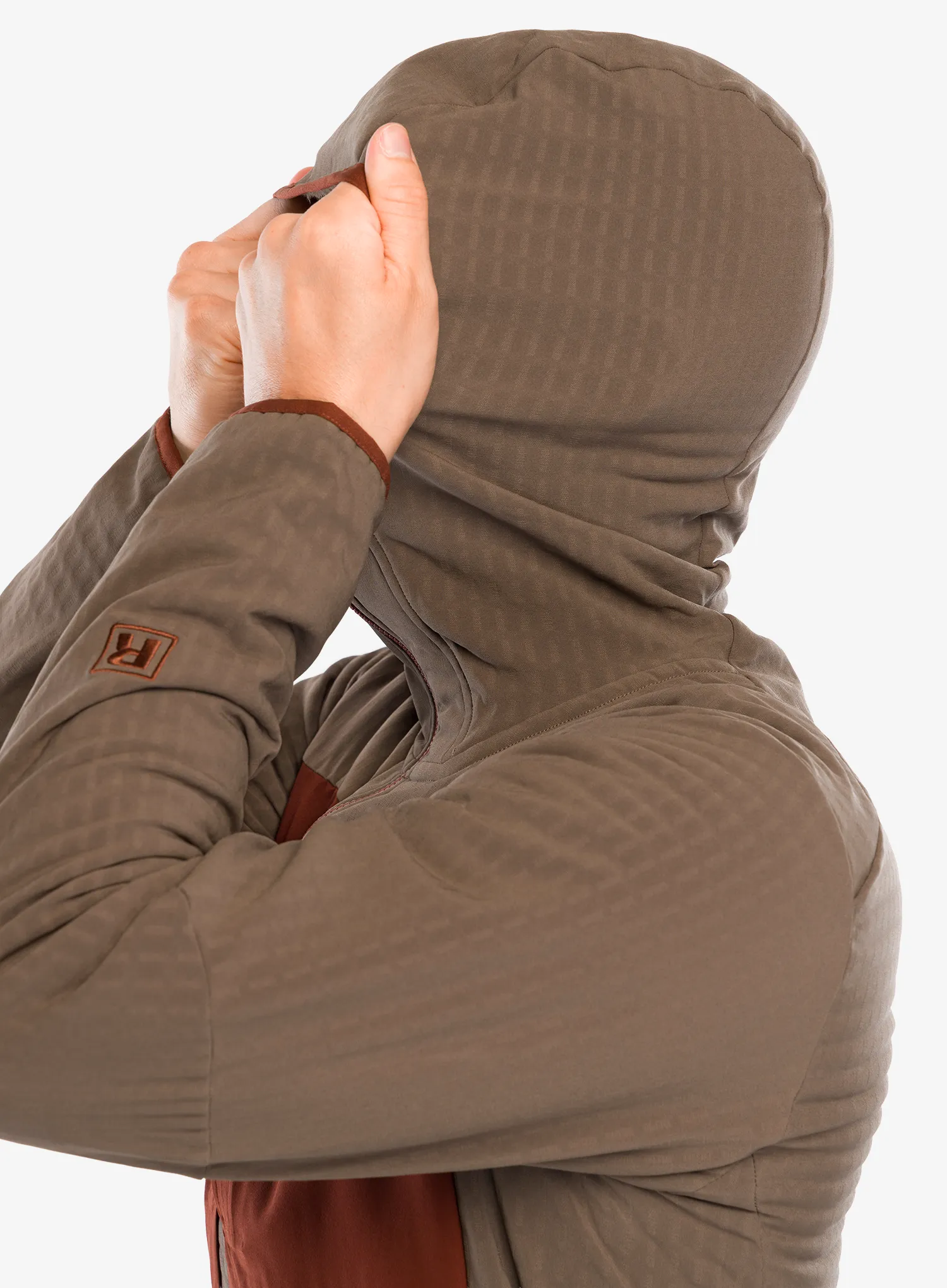 Softshell jakna Patagonia R2 TechFace Hoody - marlow brown