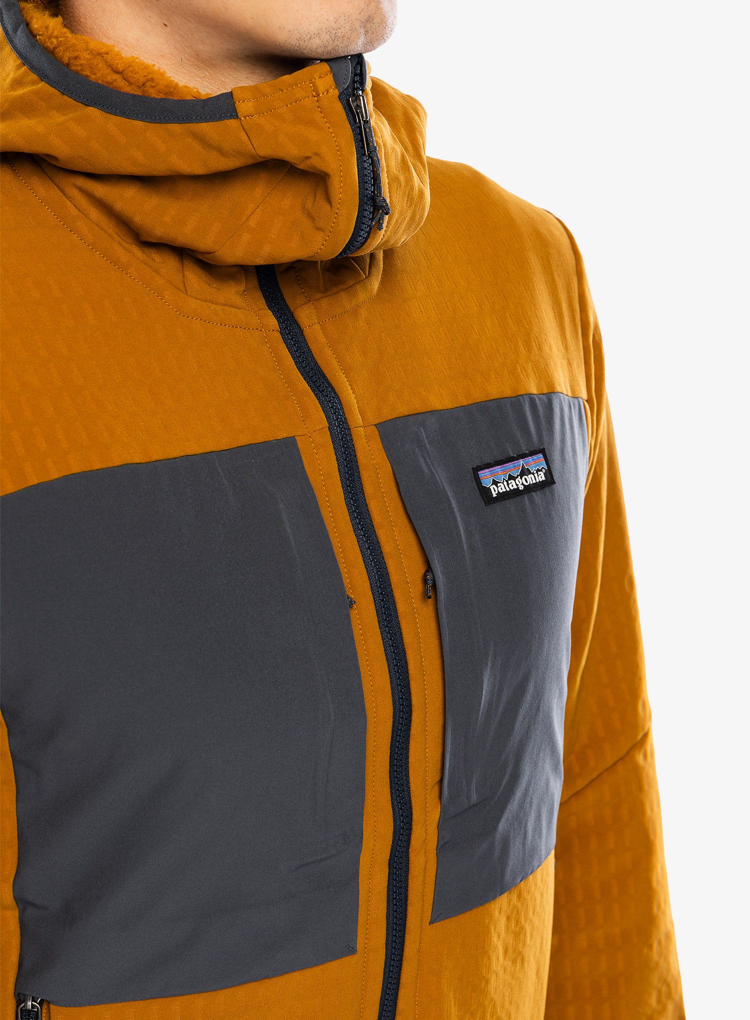 Softshell jakna Patagonia R2 TechFace Hoody - raptor brown