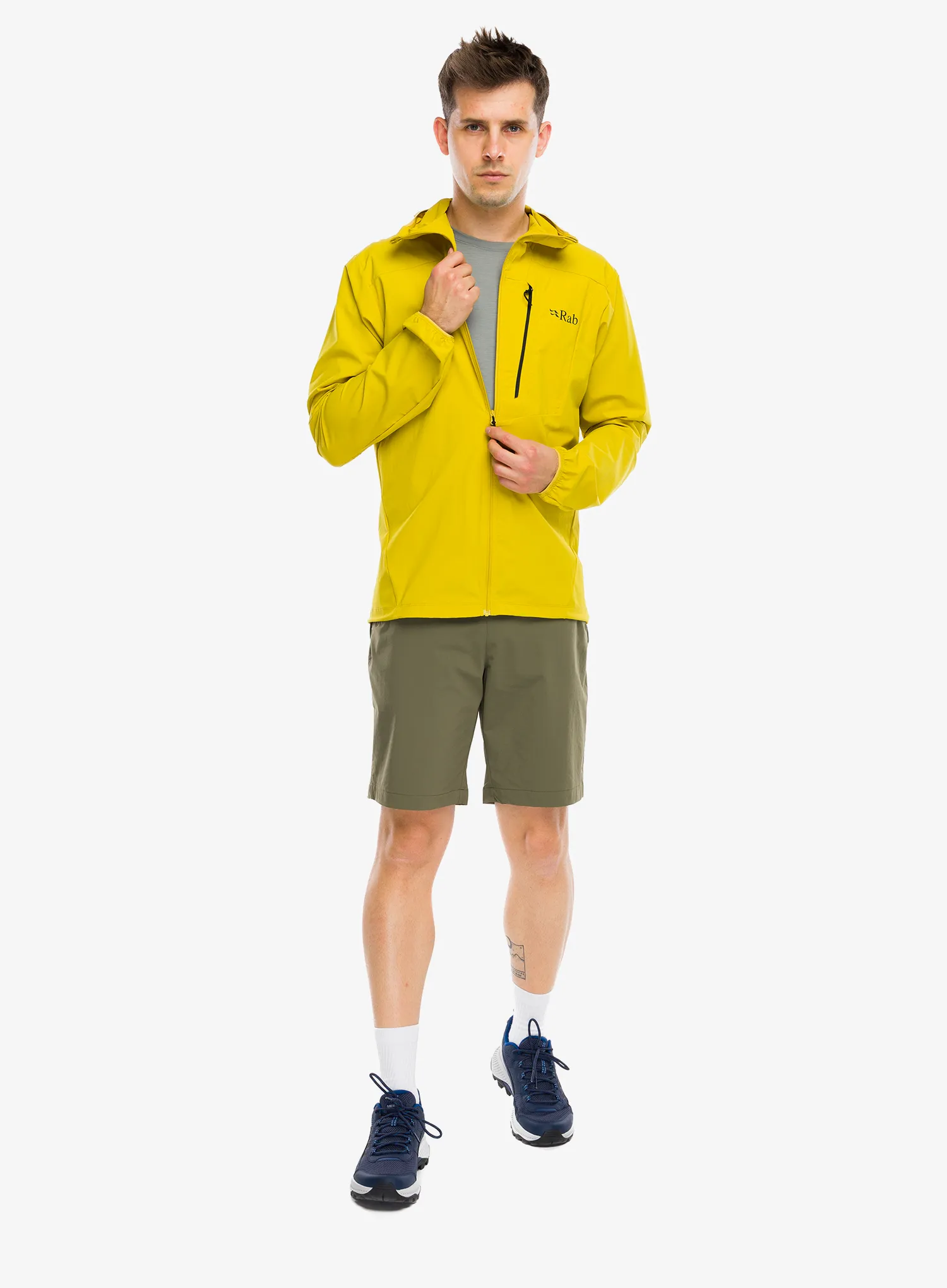 Softshell jakna Rab Borealis Alpine Hoody - dark pollen