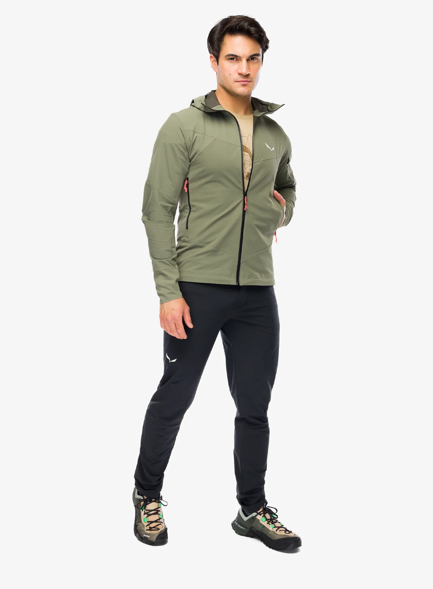 Softshell jakna Salewa Agner Dst Jacket - faded green