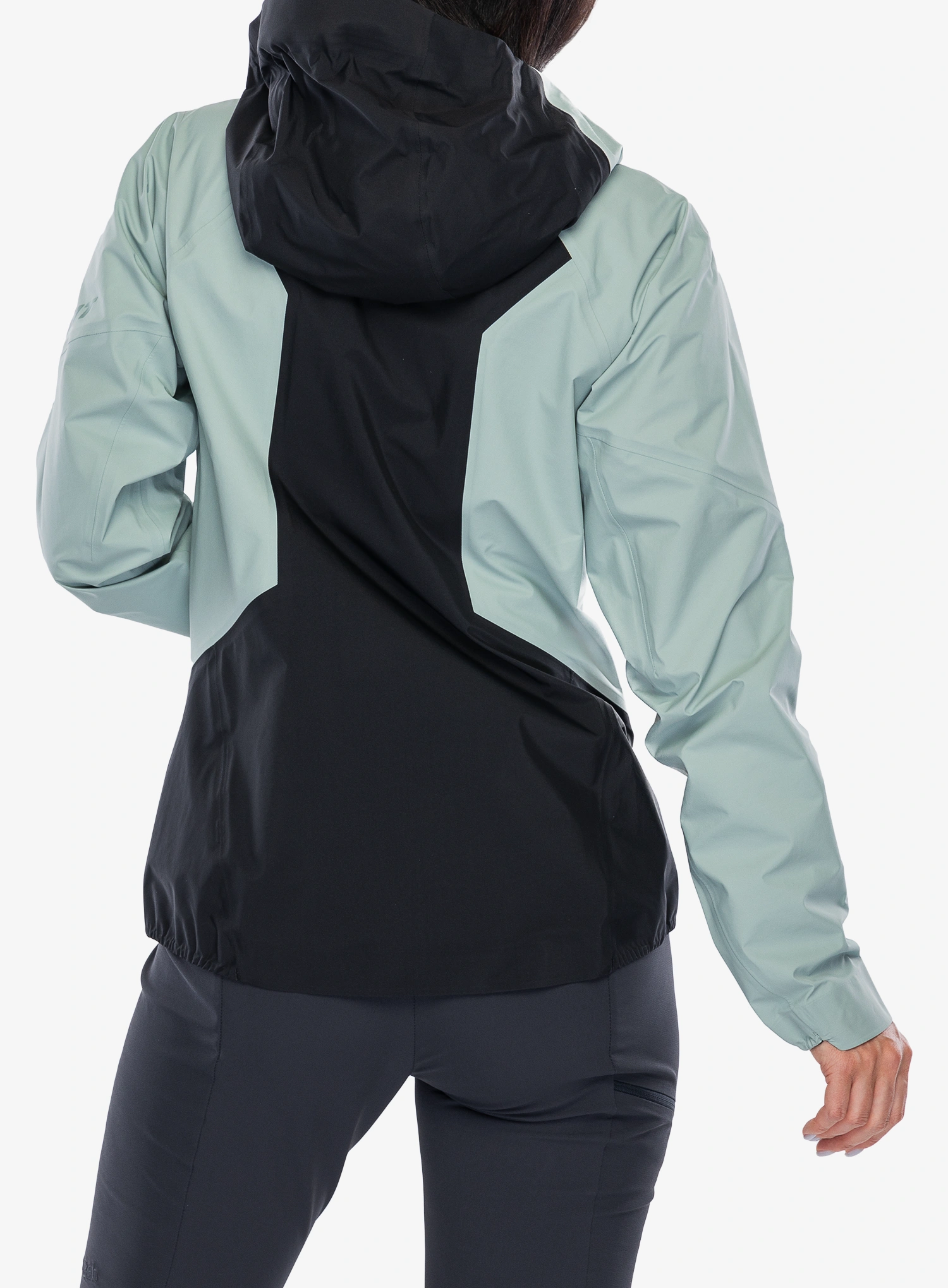 Ženska nepremočljiva jakna Dynafit Transalper 3L Jacket - jadelite/black out