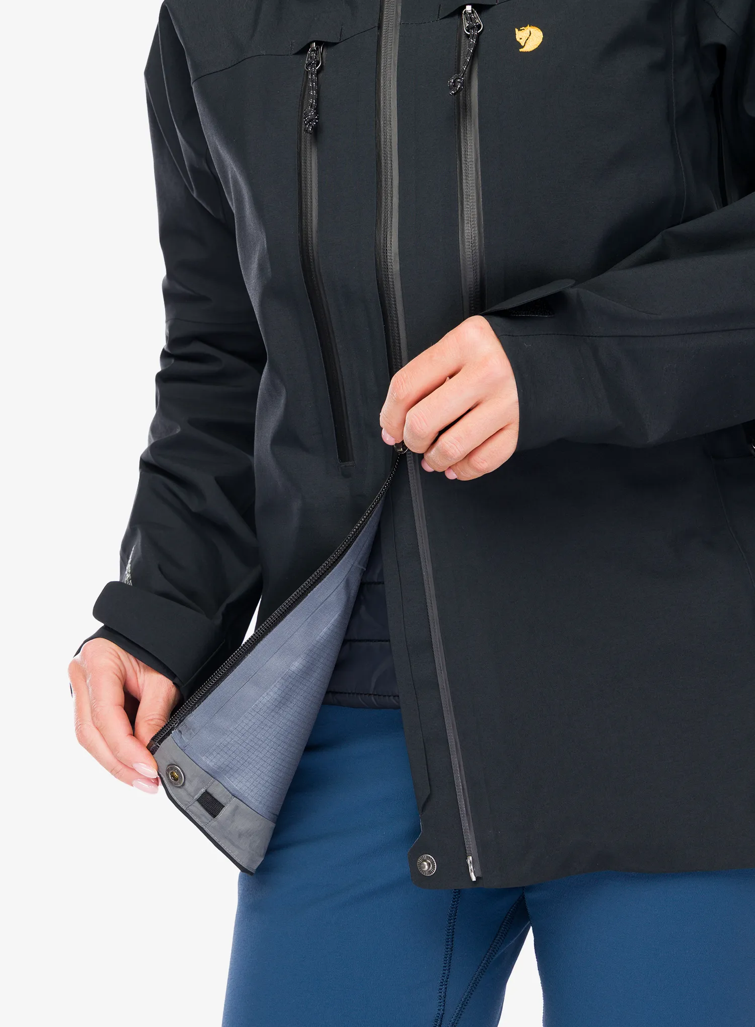Ženska nepremočljiva jakna Fjallraven Bergtagen GTX Pro Jacket - black/black