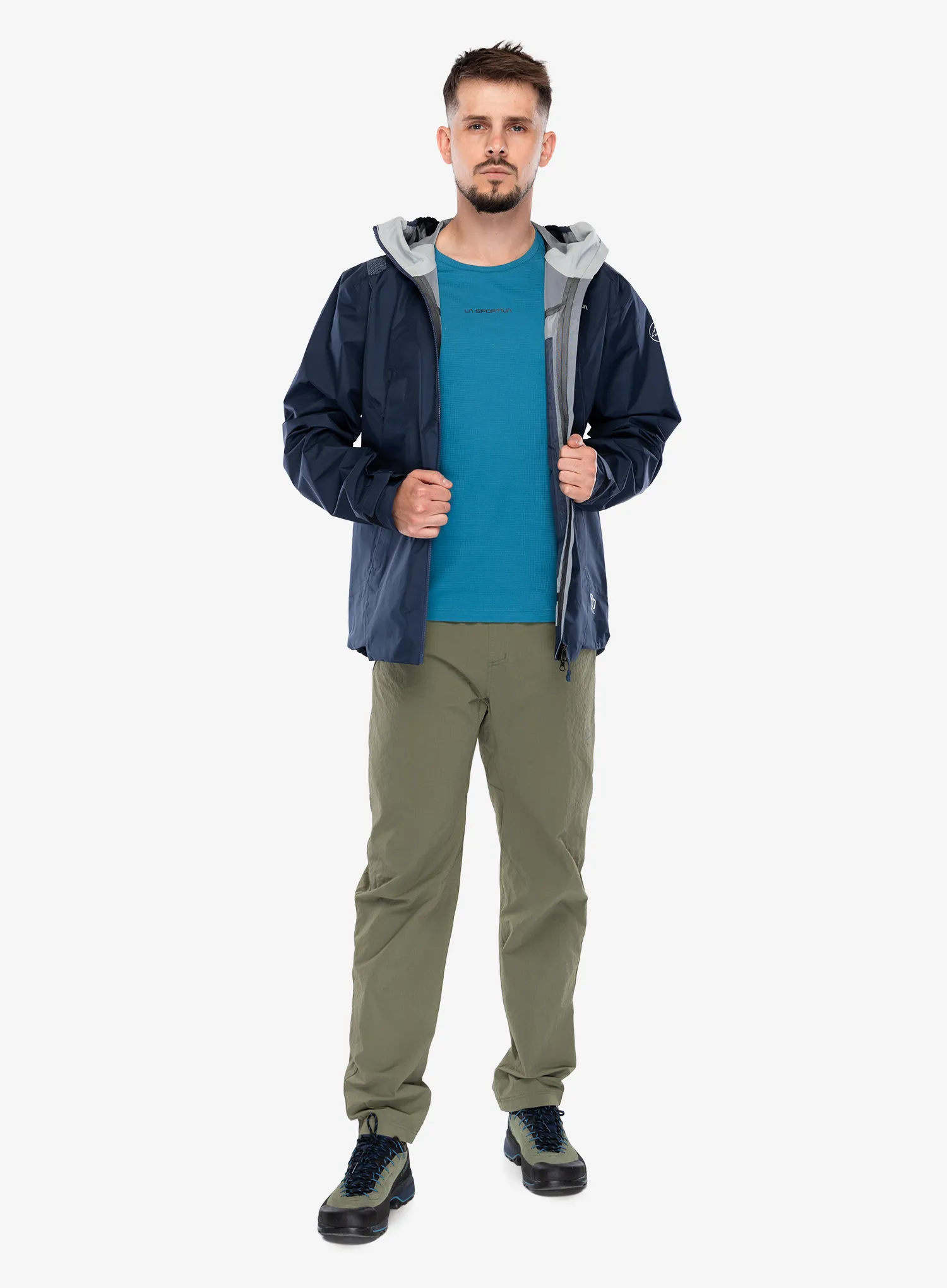 Nepremočljiva jakna La Sportiva Discover Shell Jacket - night sky/chalk