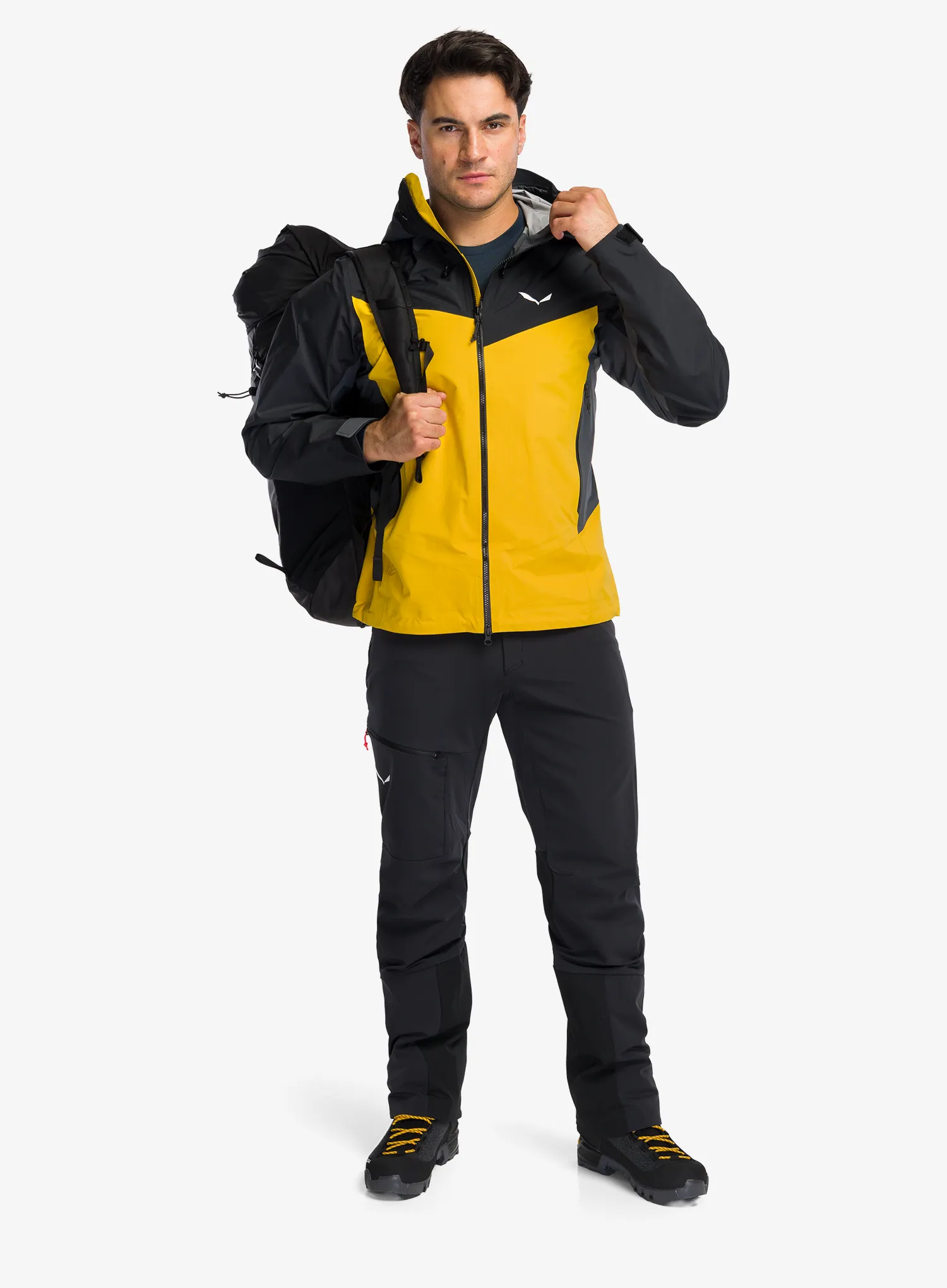 Nepremočljiva jakna Salewa Ortles Ptx 3L Jacket - gold