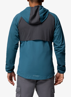 Vetrovka Columbia Columbia Tech II Wind Full Zip - everblue/shark