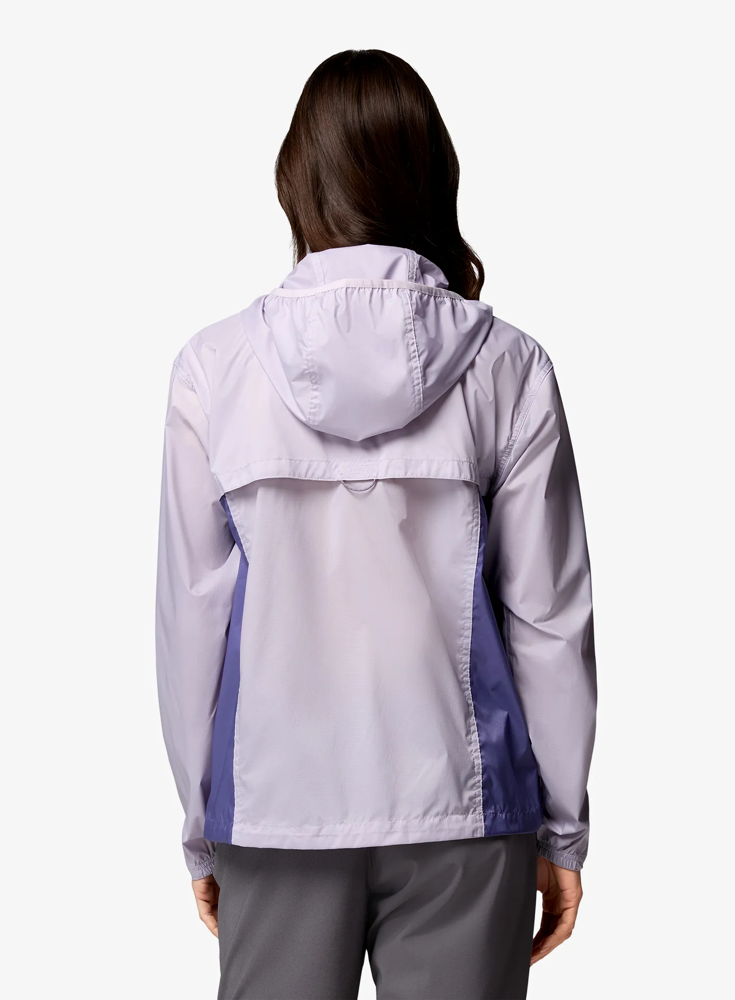 Ženska vetrovka Columbia Crested Canyon Windbreaker - lavender pearl/stormwatch