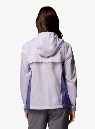 Ženska vetrovka Columbia Crested Canyon Windbreaker - lavender pearl/stormwatch