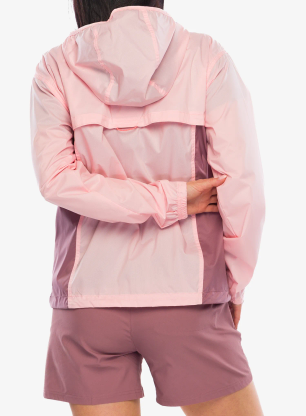 Ženska vetrovka Columbia Crested Canyon Windbreaker - pink sand/fig