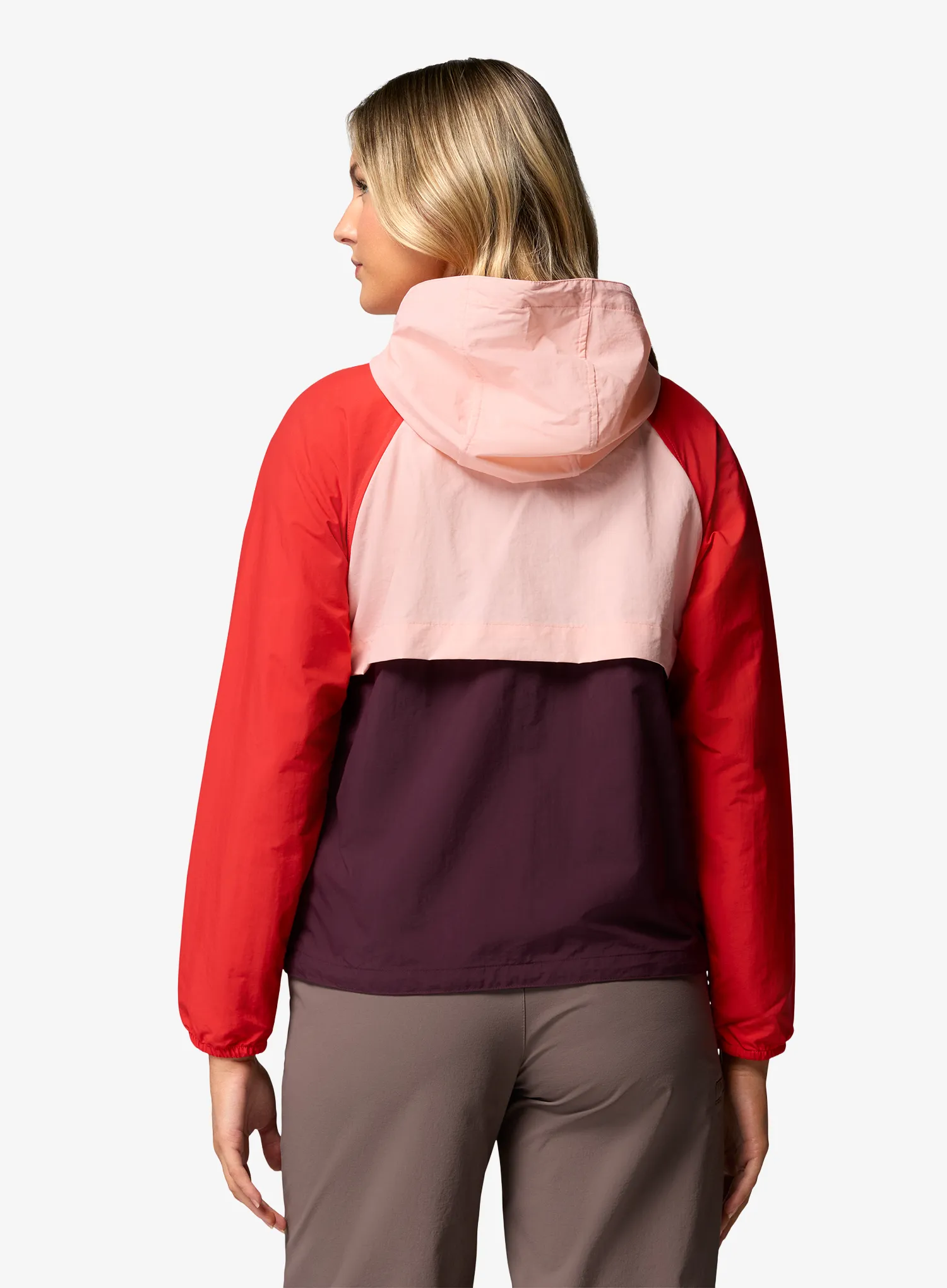 Ženska vetrovka Columbia Spire Valley Windbreaker - moonvista/pink sand/poppy red