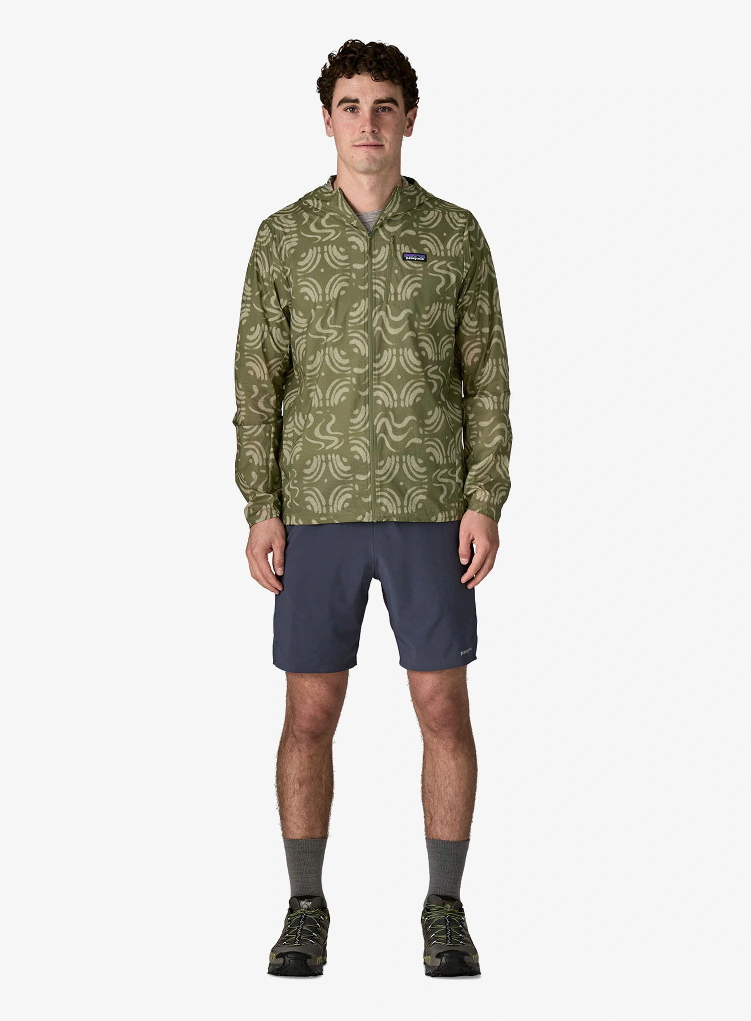 Vetrovka Patagonia Houdini Jacket - sand waves/caper green
