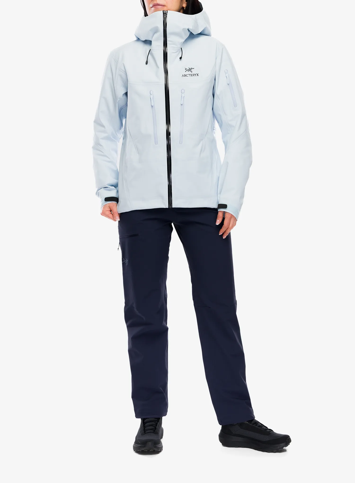 Ženska hardshell jakna Arcteryx Alpha SV Jacket - alpine blue/black