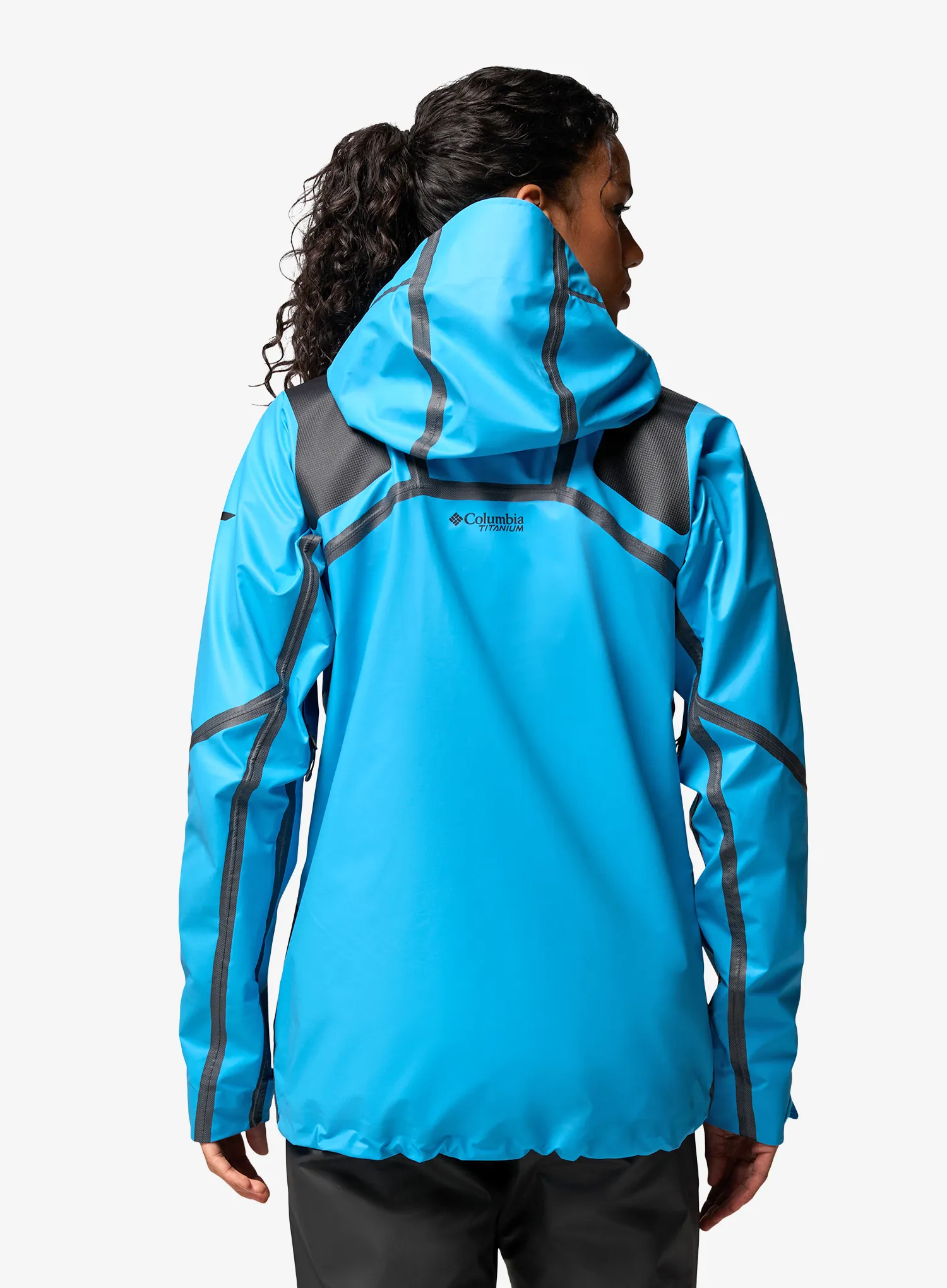 Ženska hardshell jakna Columbia Whistler Peak Shell - compass blue