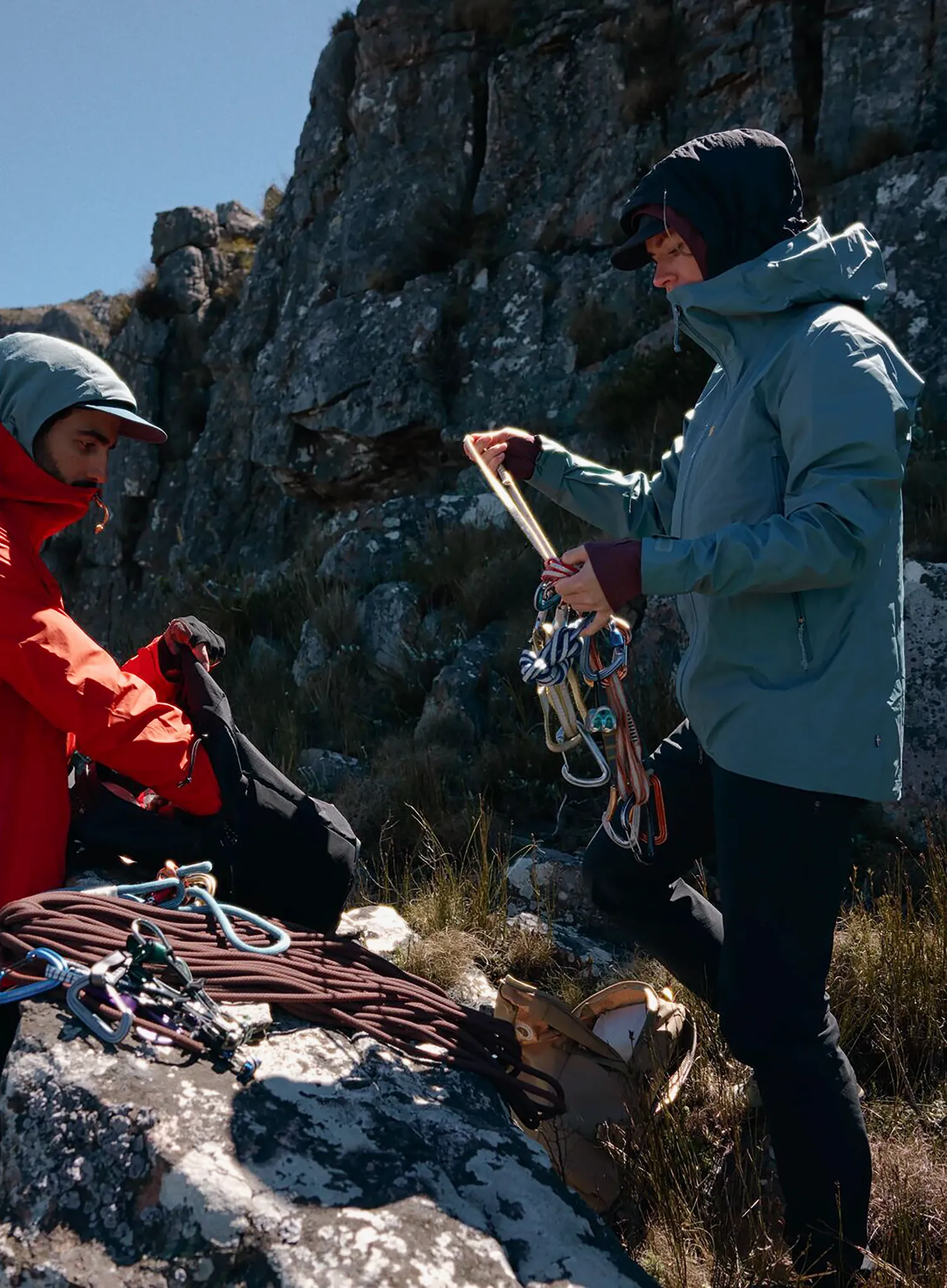 Ženska hardshell jakna Fjallraven Bergtagen GTX Lite Jacket - nimbus blue