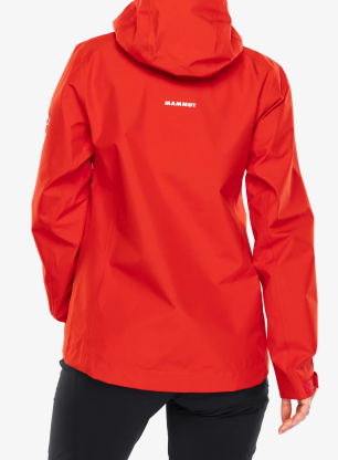 Ženska hardshell jakna Mammut Crater Light HS Hooded Jacket - mammut red