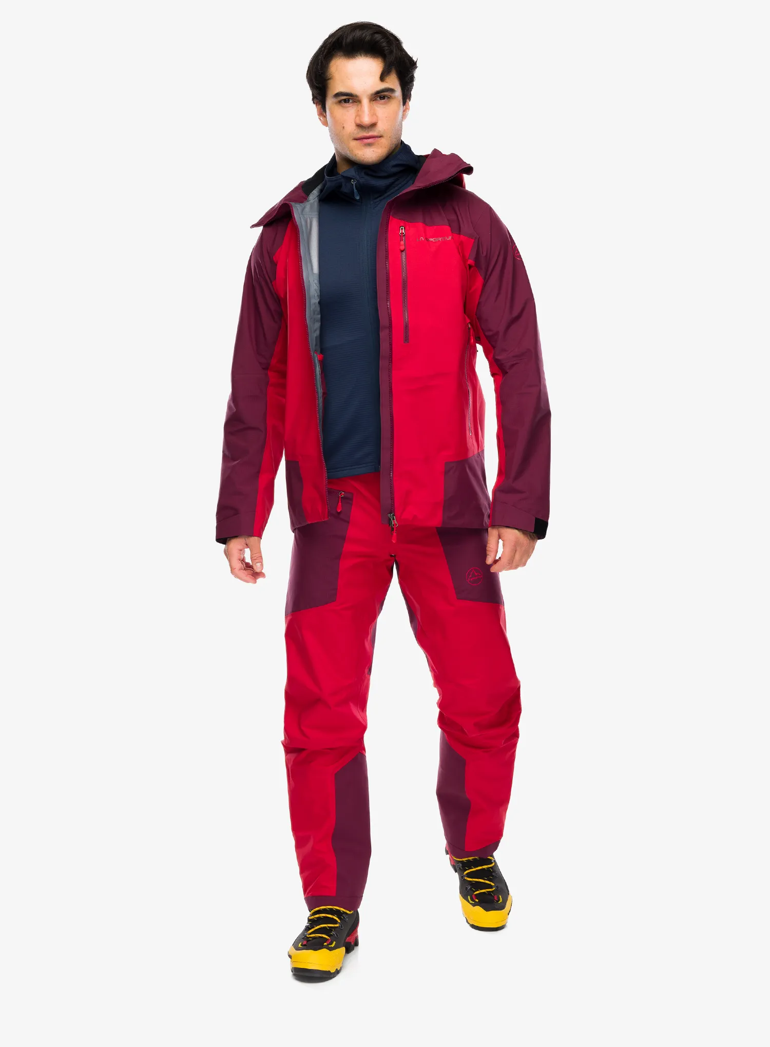 Nepremočljiva jakna La Sportiva Alpine Guide GTX Perfomance Jacket - mountain red/redwood