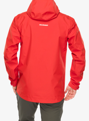 Nepremočljiva jakna Mammut Crater Light HS Hooded Jacket - mammut red