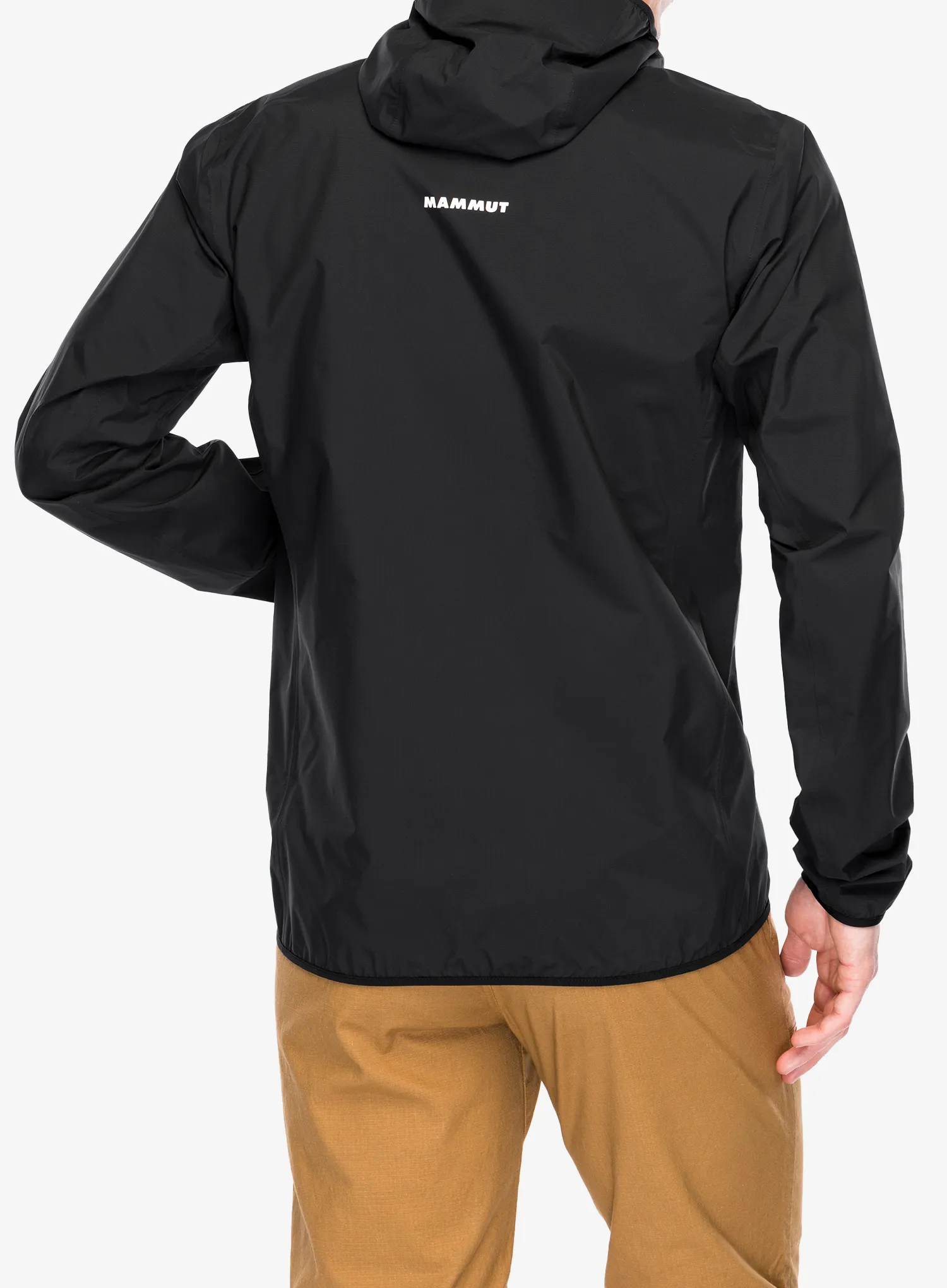 Nepremočljiva jakna Mammut Ducan Light HS Hooded Jacket - black