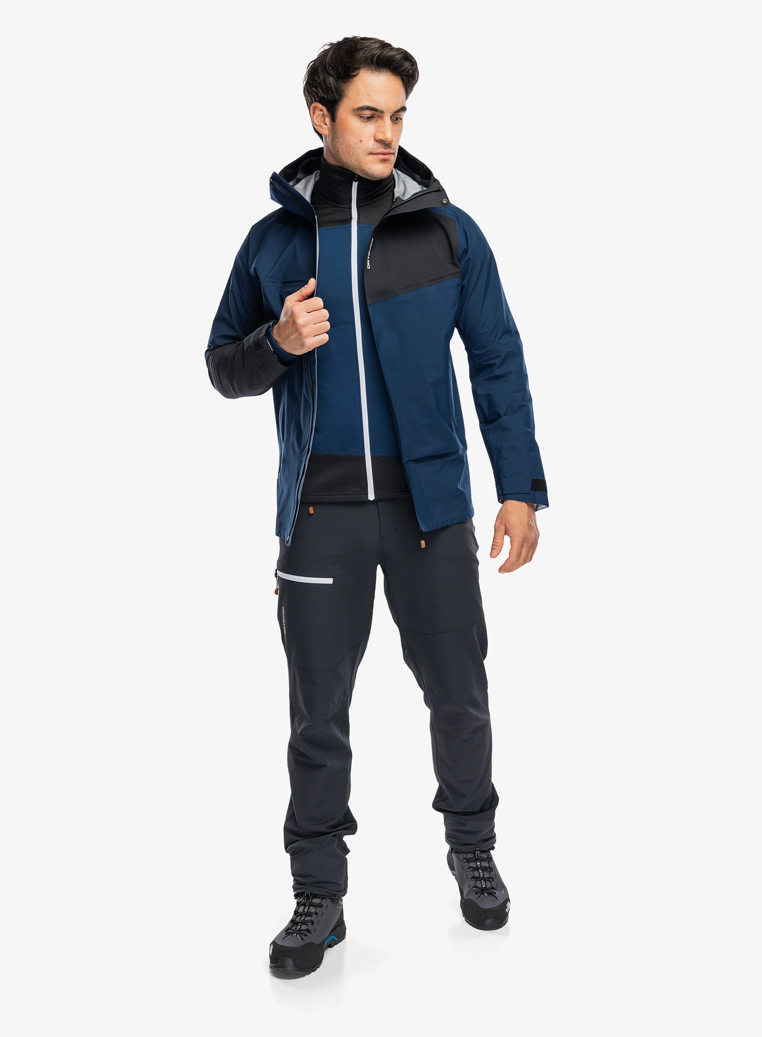 Nepremočljiva jakna Ortovox Seceda 3L Jacket - deep ocean