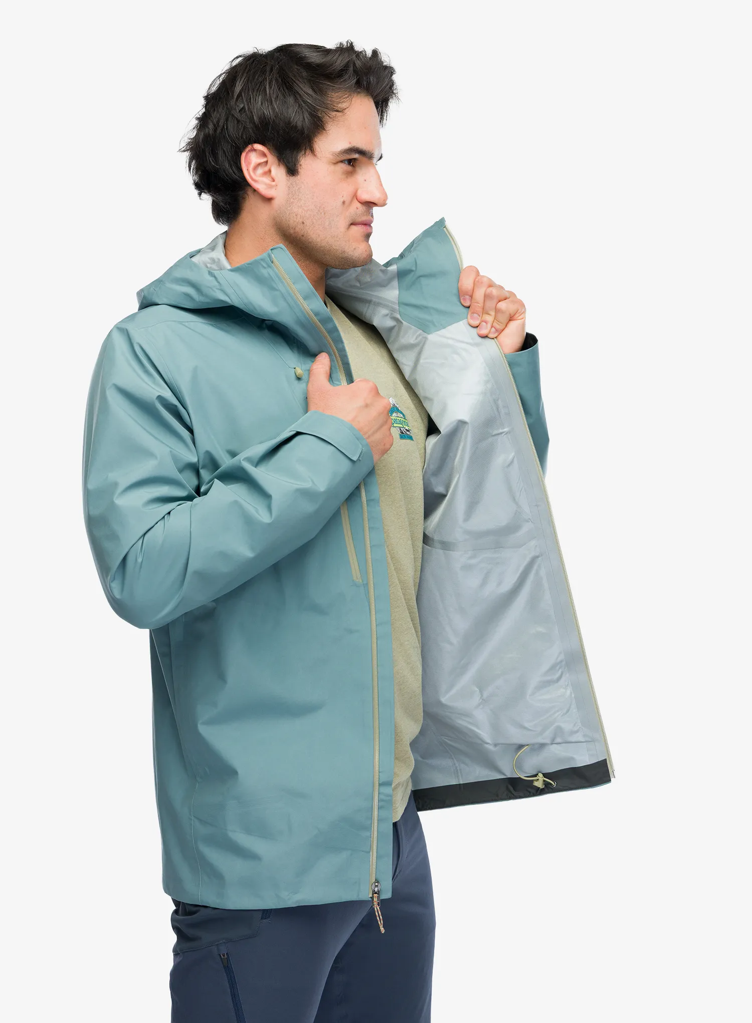 Nepremočljiva jakna Patagonia Triolet Jkt - blue sage