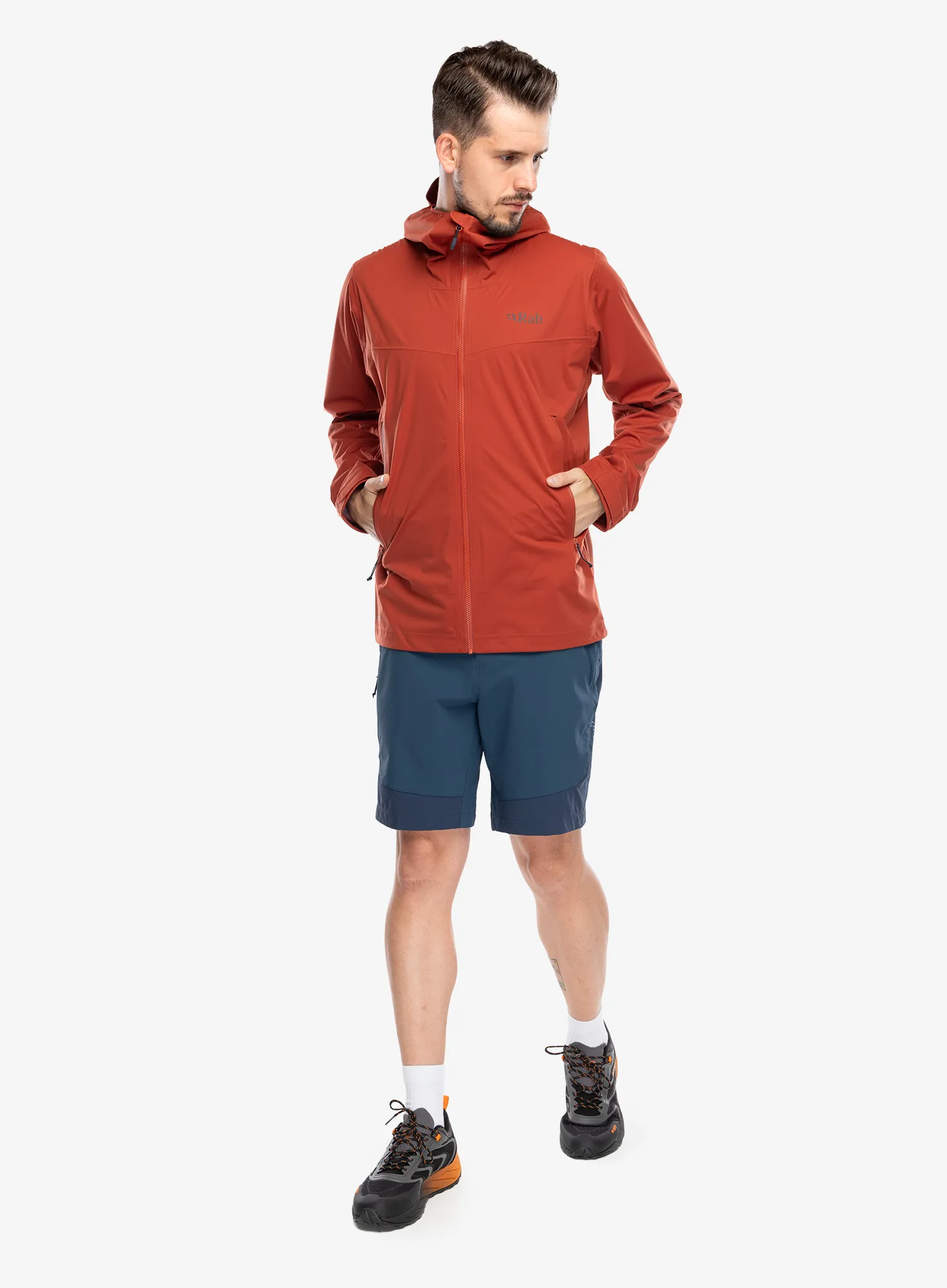 Nepremočljiva jakna Rab Kinetic 2.0 Jacket - tuscan red