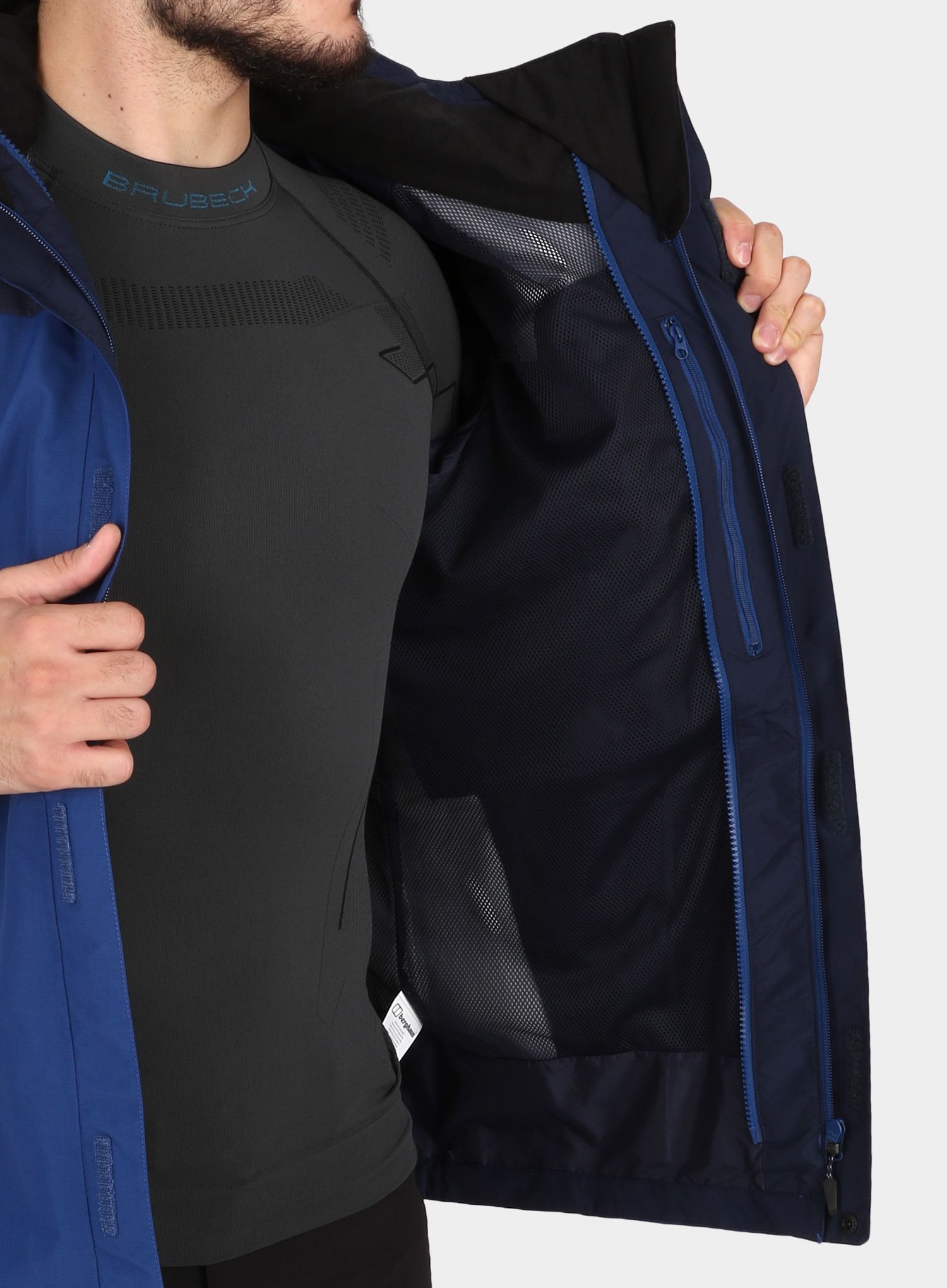 Nepremočljiva jakna Berghaus Hillwalker InterActive Jacket - deep water