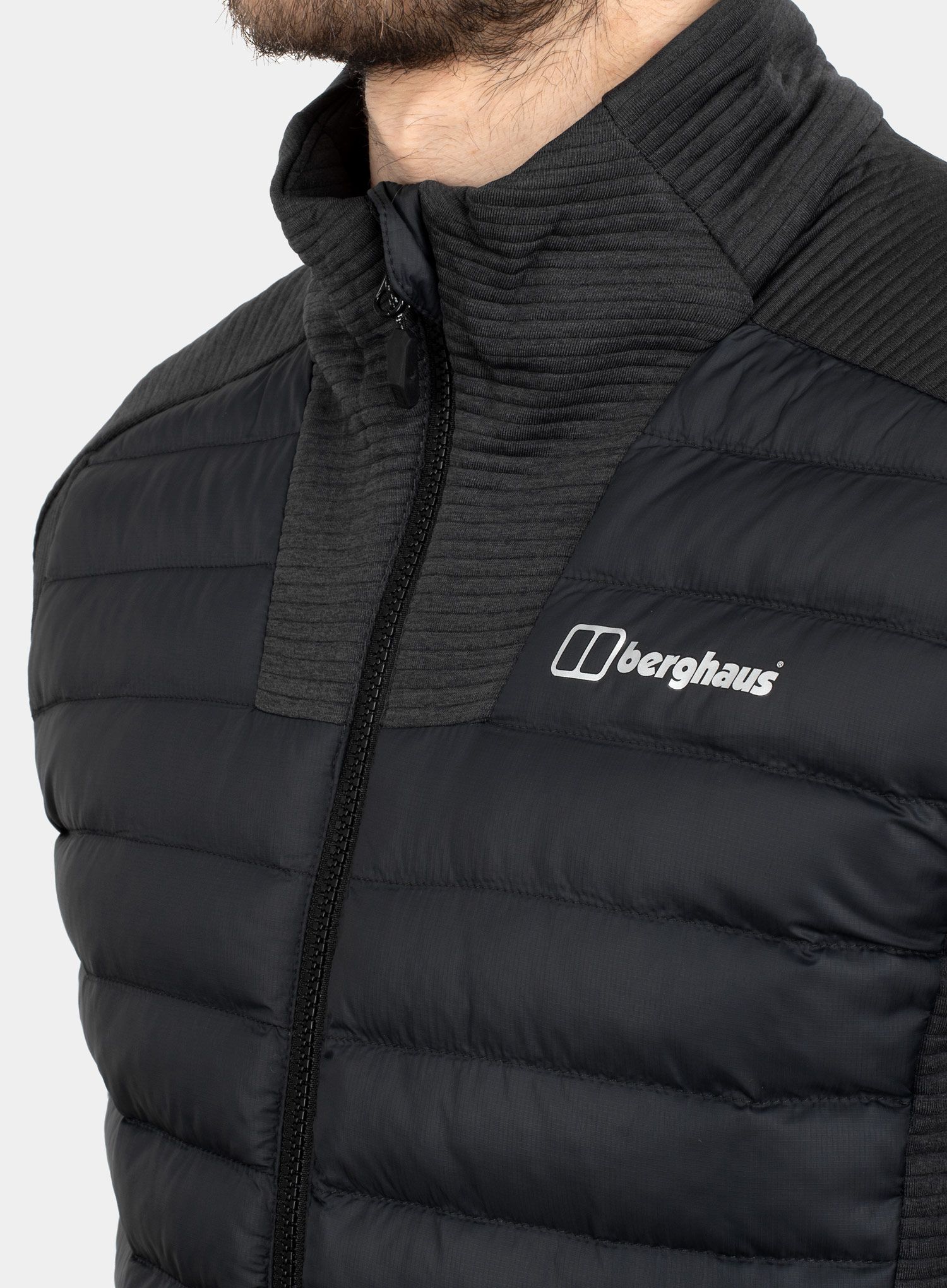 Hibridna jakna Berghaus Hottar Hybrid Jacket - black/black