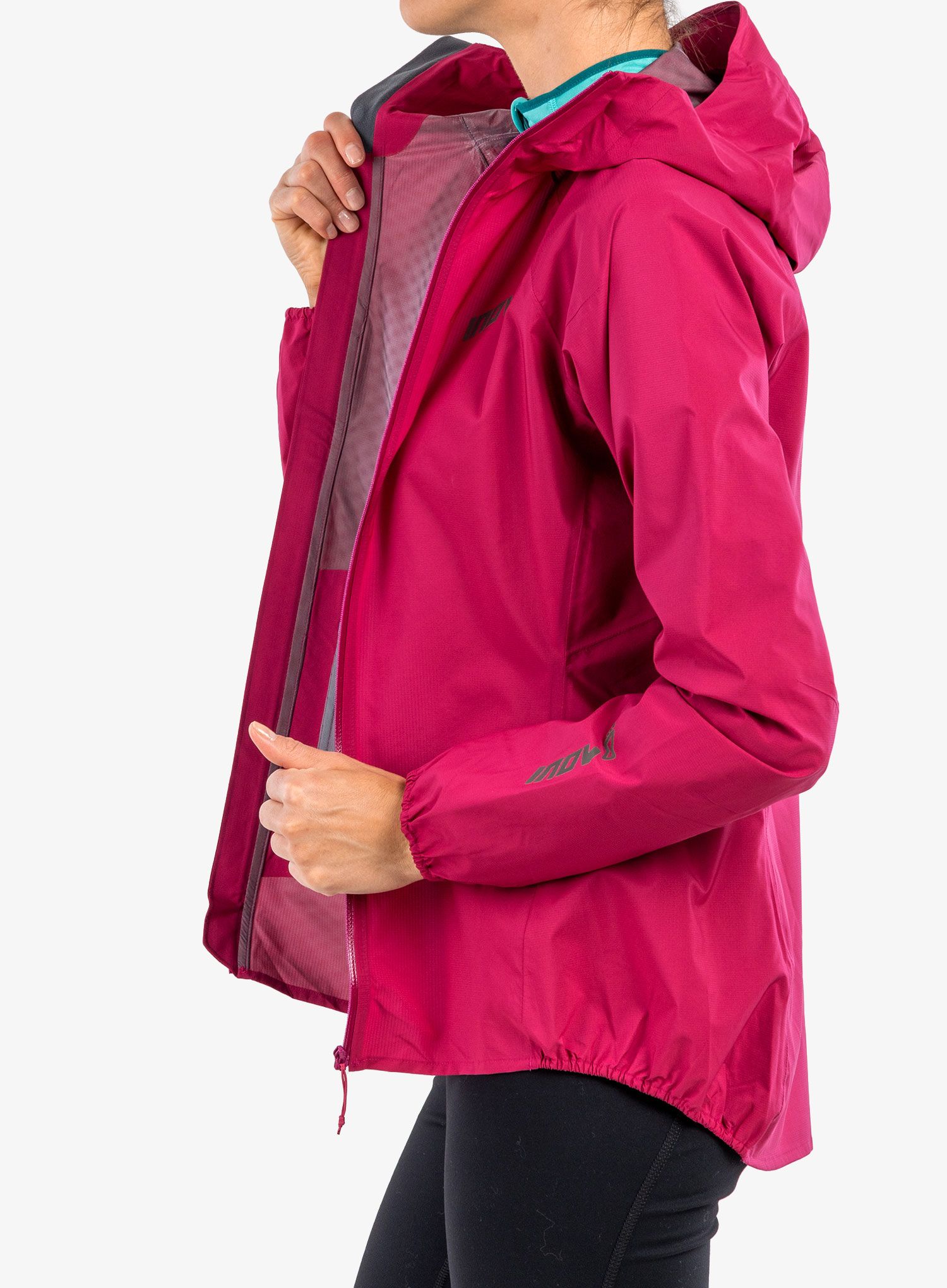 Ženska tekaška jakna Inov-8 Stormshell FZ - pink