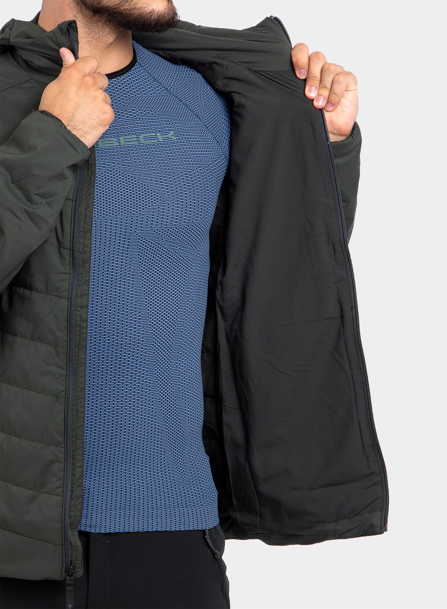 Moška jakna Black Diamond First Light Stretch Hoody - cypress/black