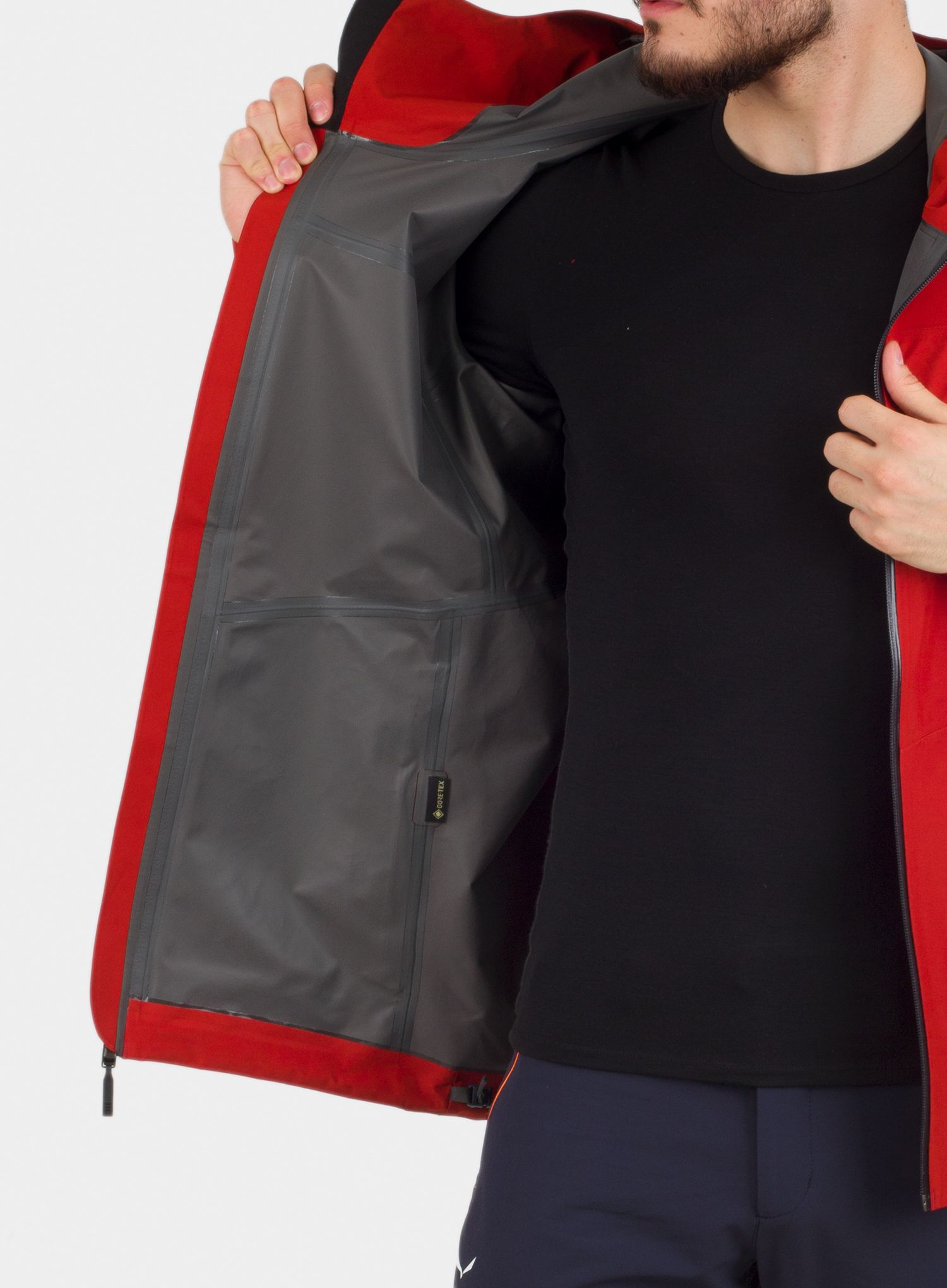 Moška jakna Black Diamond Liquid Point Shell - red rock