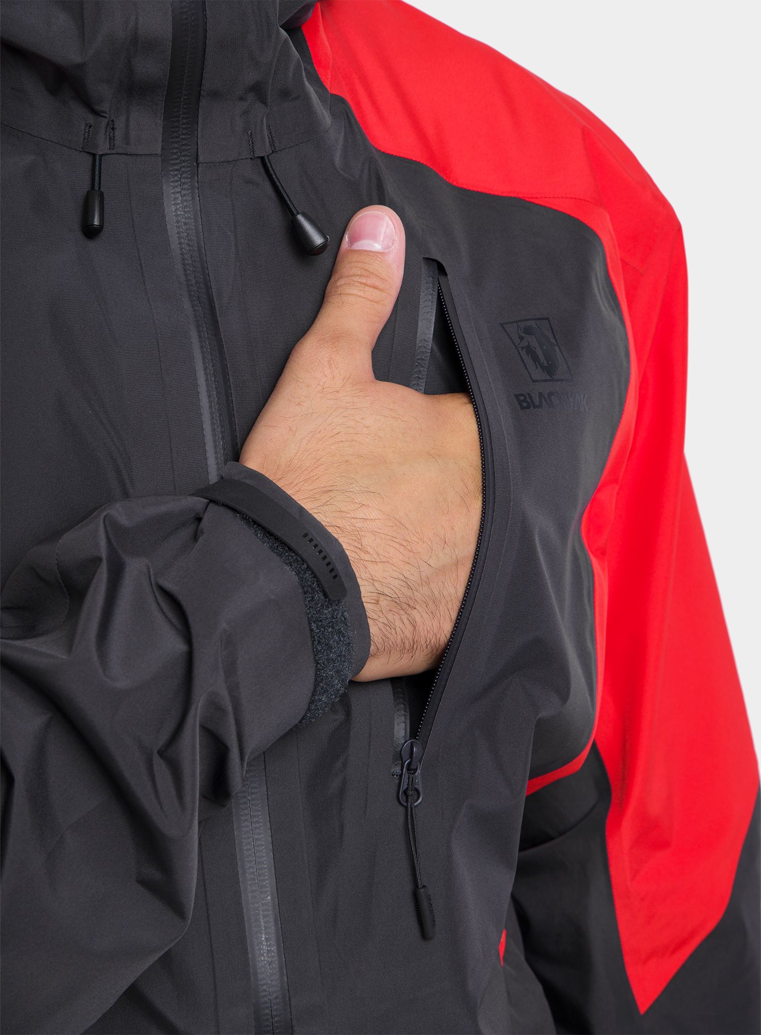 Nepremočljiva jakna BlackYak Zebu Jacket - fiery red
