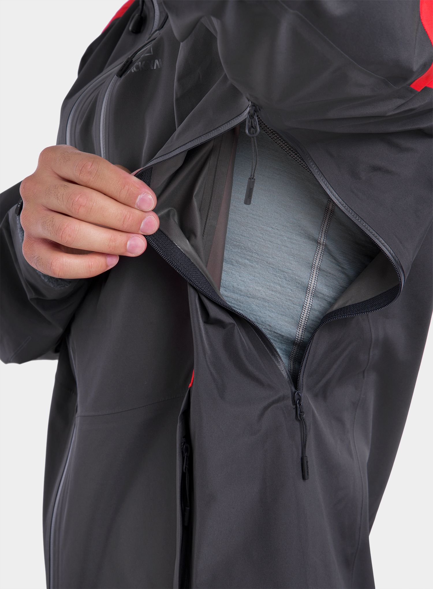 Nepremočljiva jakna BlackYak Zebu Jacket - fiery red