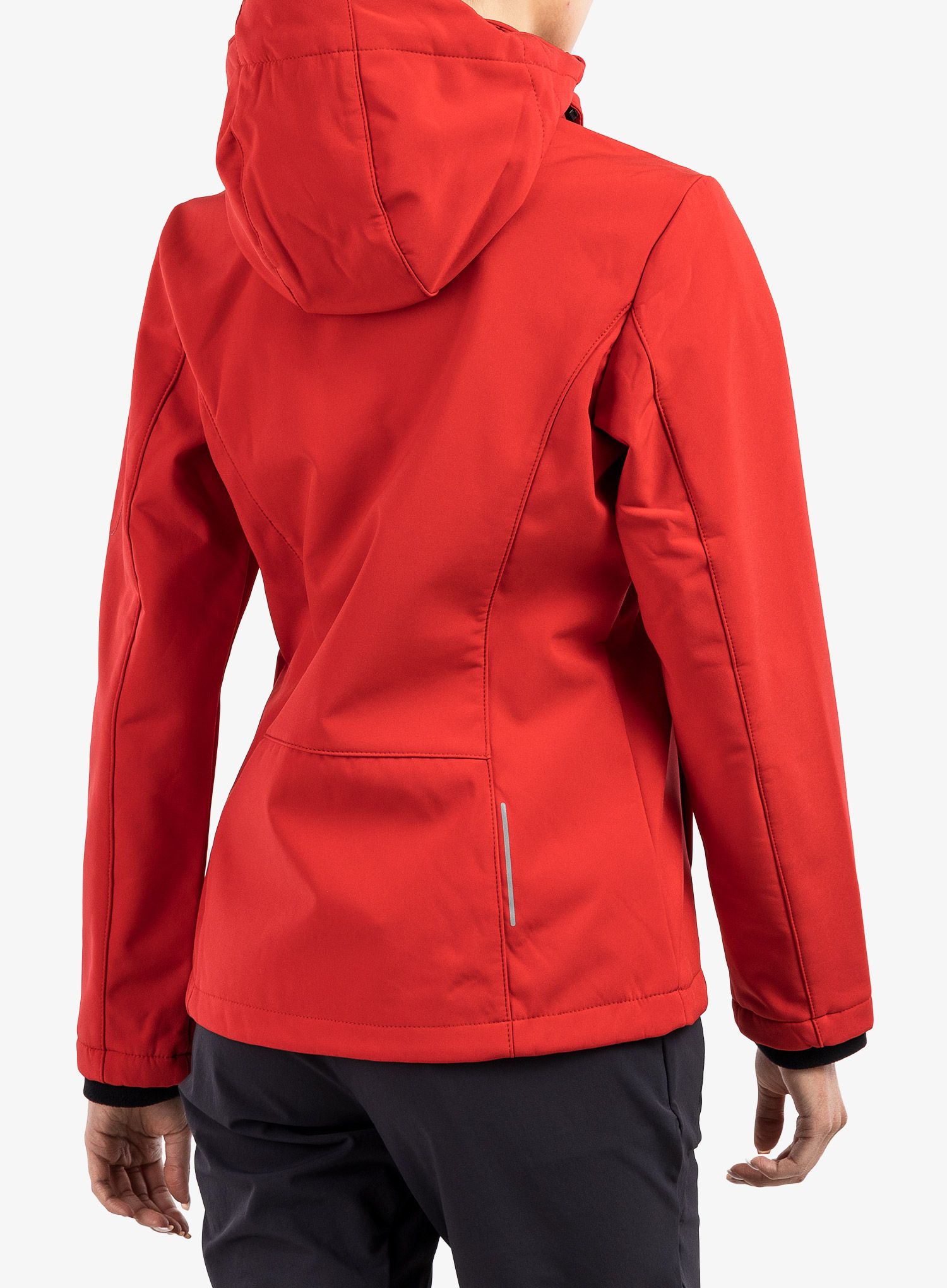 Ženska jakna CMP Wilma Jacket Zip Hood - ferrari/nero
