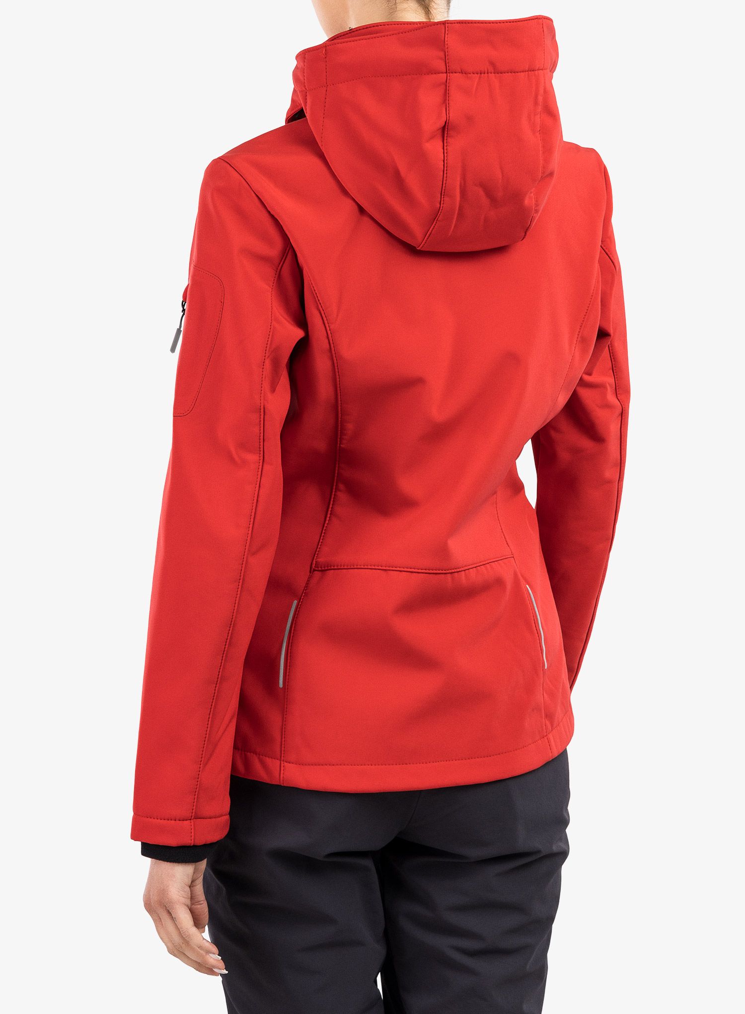 Ženska jakna CMP Wilma Jacket Zip Hood - ferrari/nero