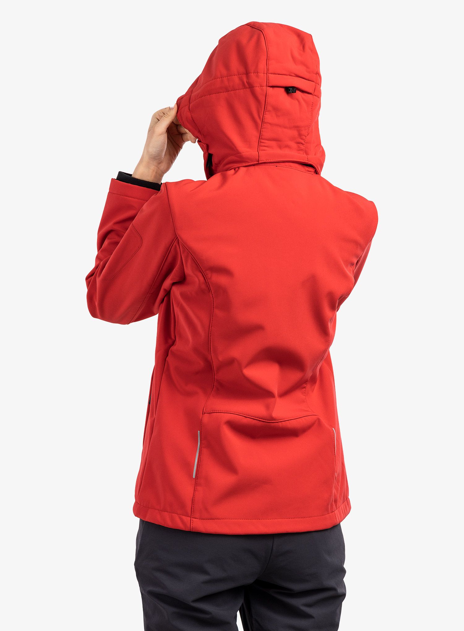 Ženska jakna CMP Wilma Jacket Zip Hood - ferrari/nero